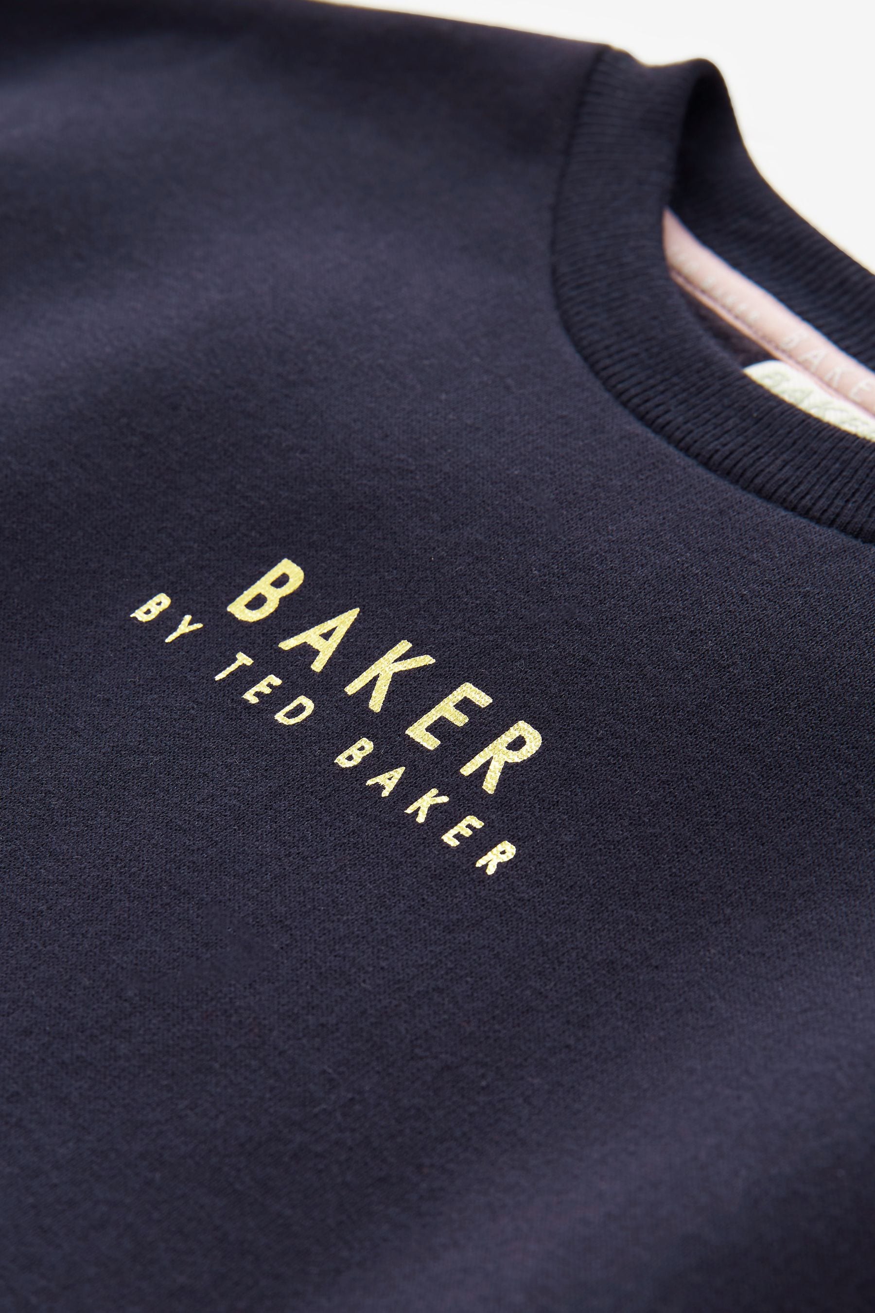 Navy Baker by Ted Baker Branded Back Sweat Dress