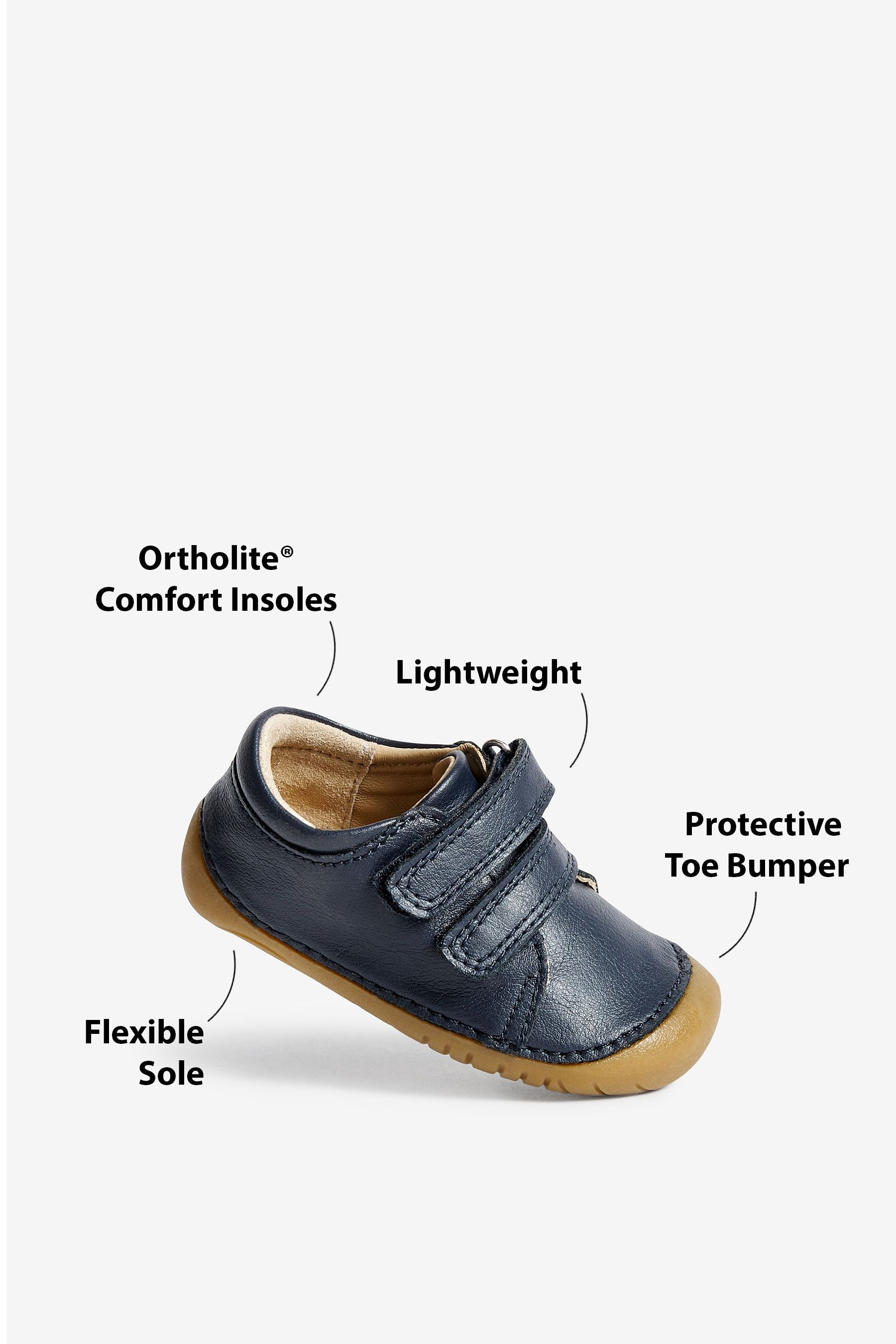 Navy Crawler Shoes