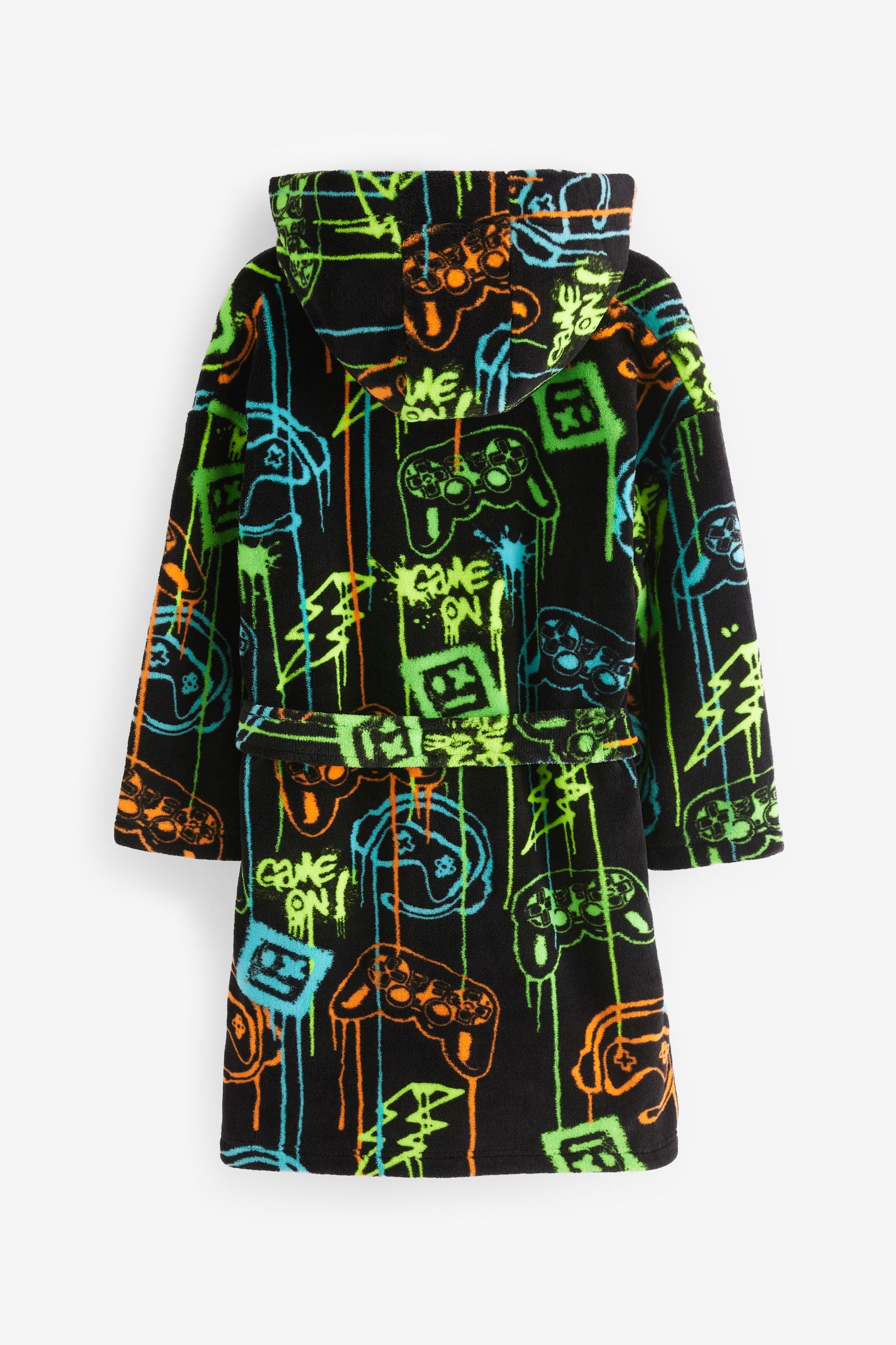 Multi Gamer Fleece Dressing Gown (3-16yrs)