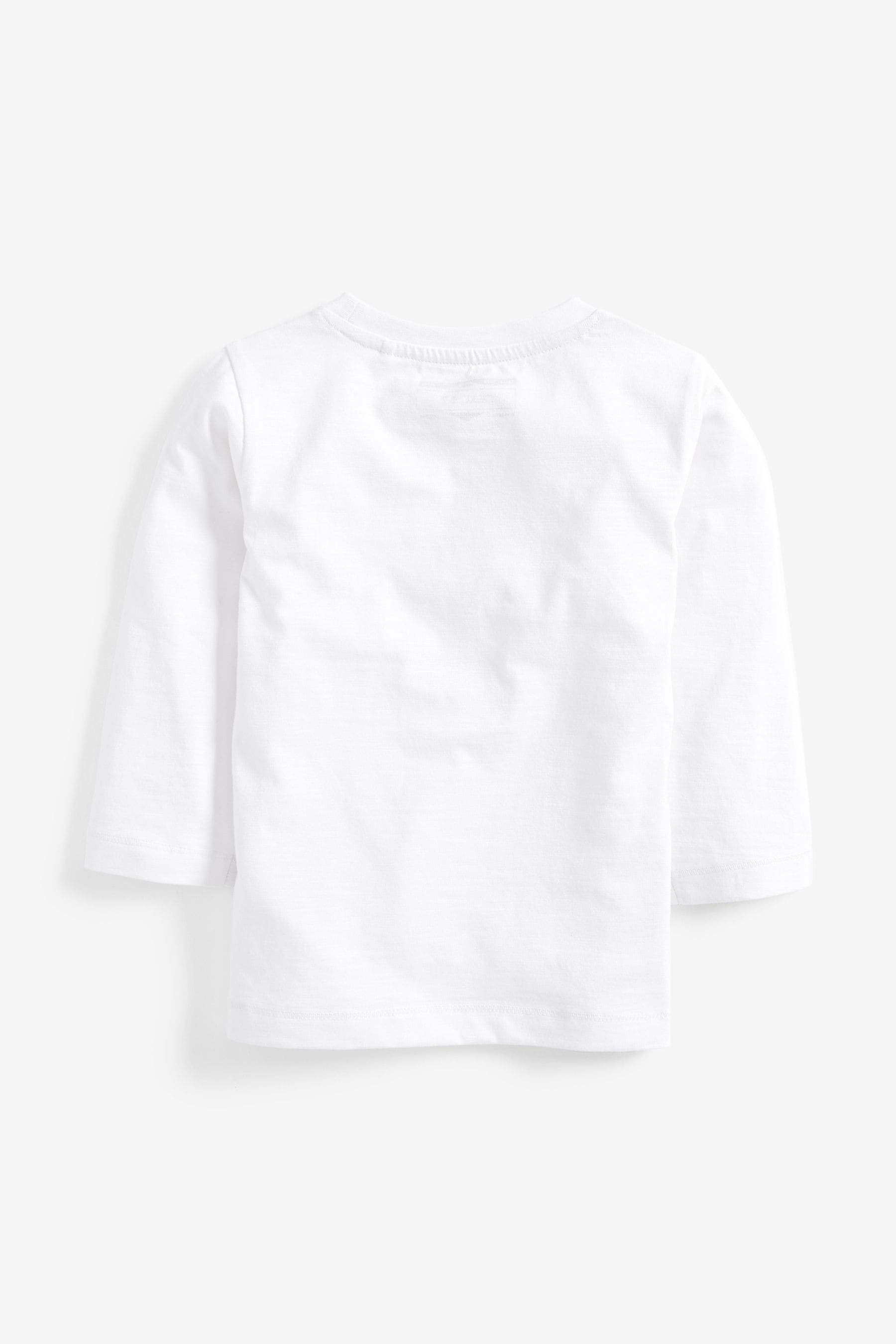 White Long Sleeve Plain T-Shirt (3mths-7yrs)