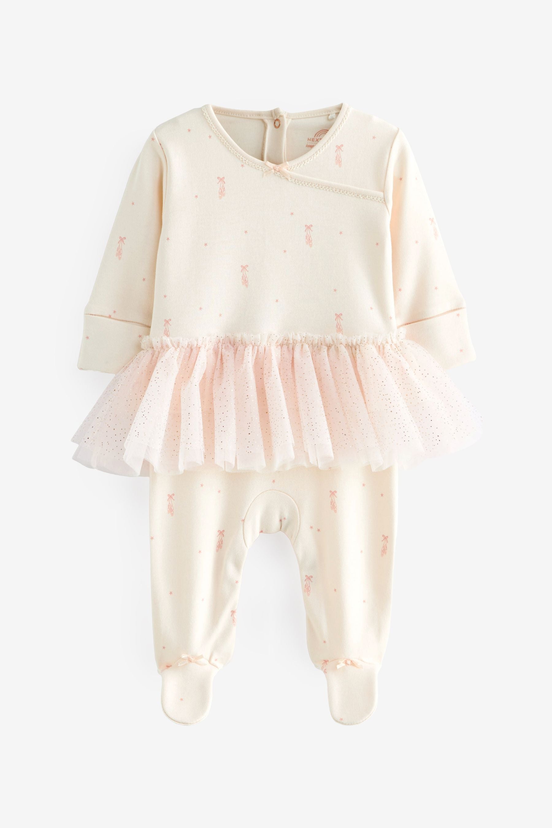 Pink Tutu Baby Sleepsuit (0mths-3yrs)