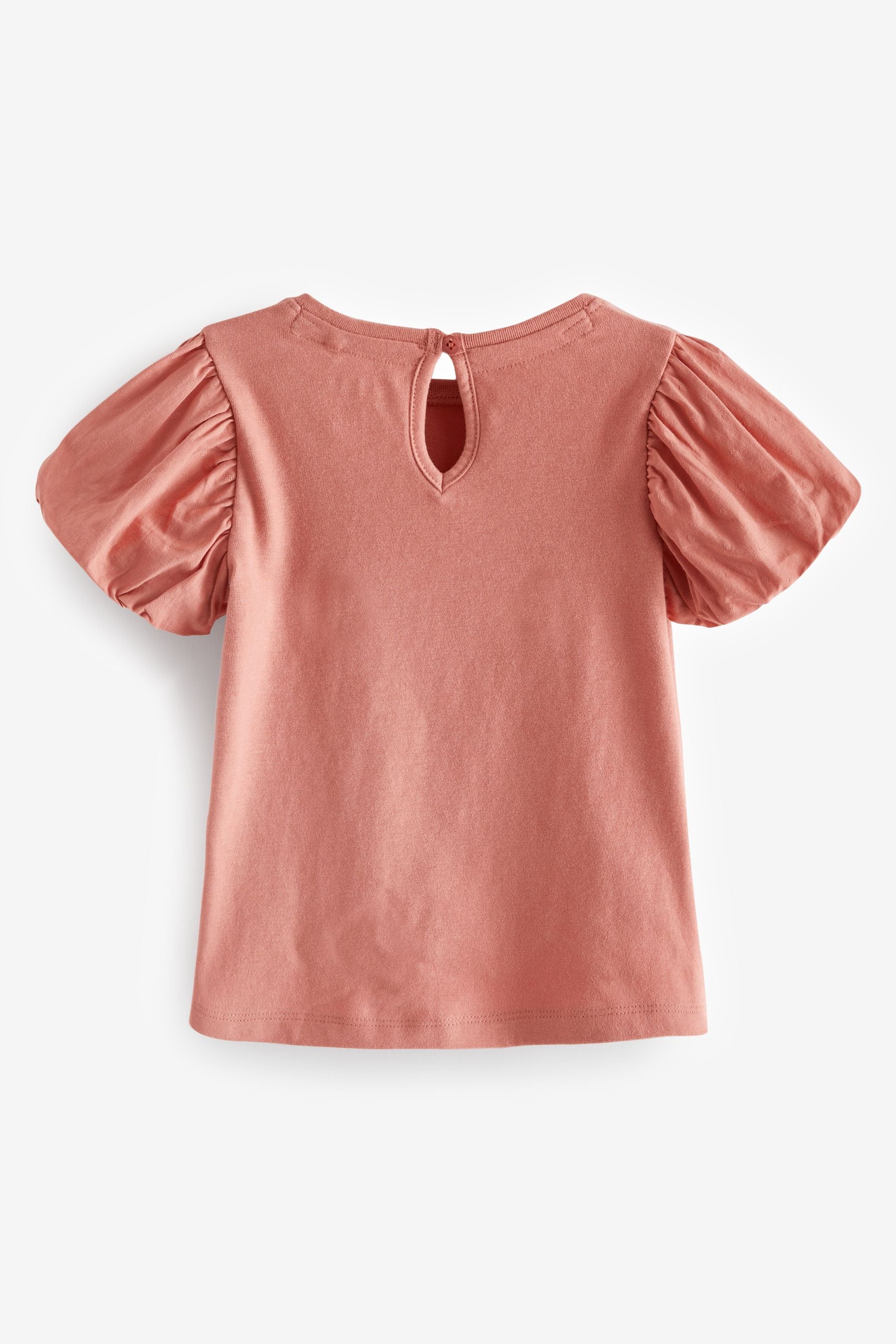 Rust Brown Puff Short Sleeve T-Shirt (3mths-7yrs)