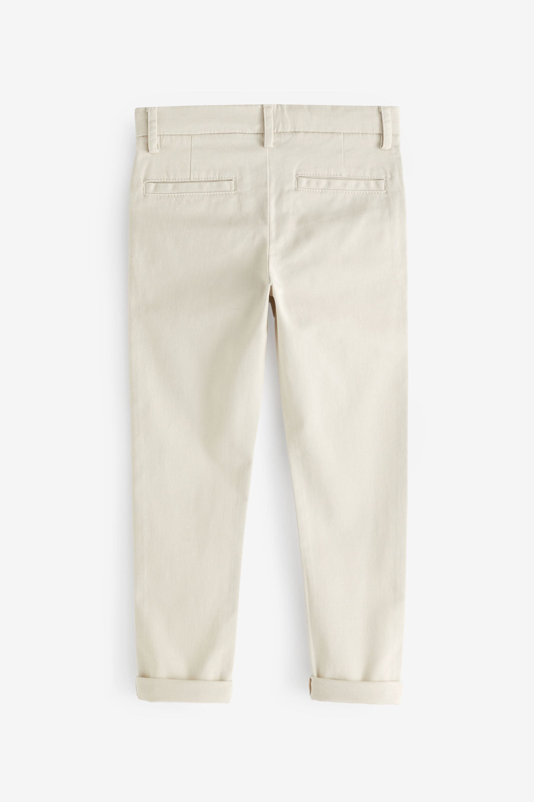 Ecru Neutral Stretch Chino Trousers (3-17yrs)