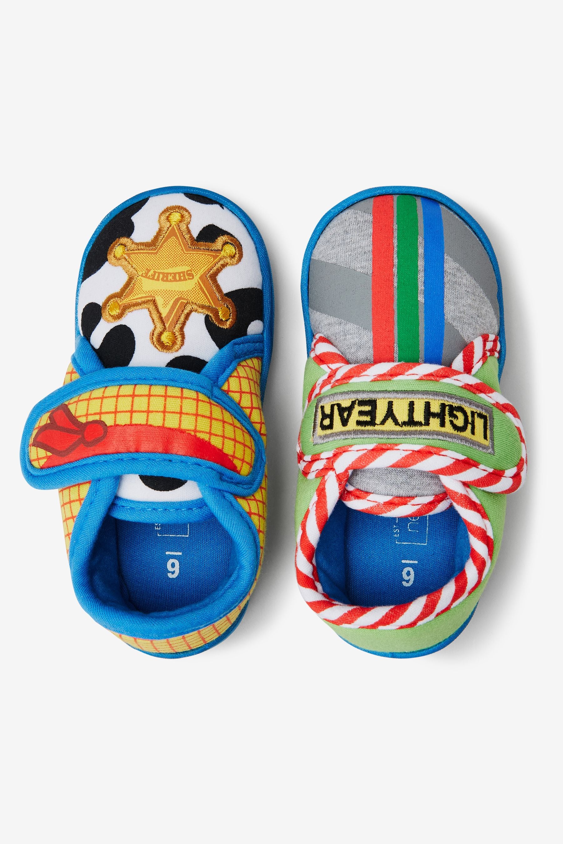 Woody/Buzz Touch Fastening Cupsole Print Slippers