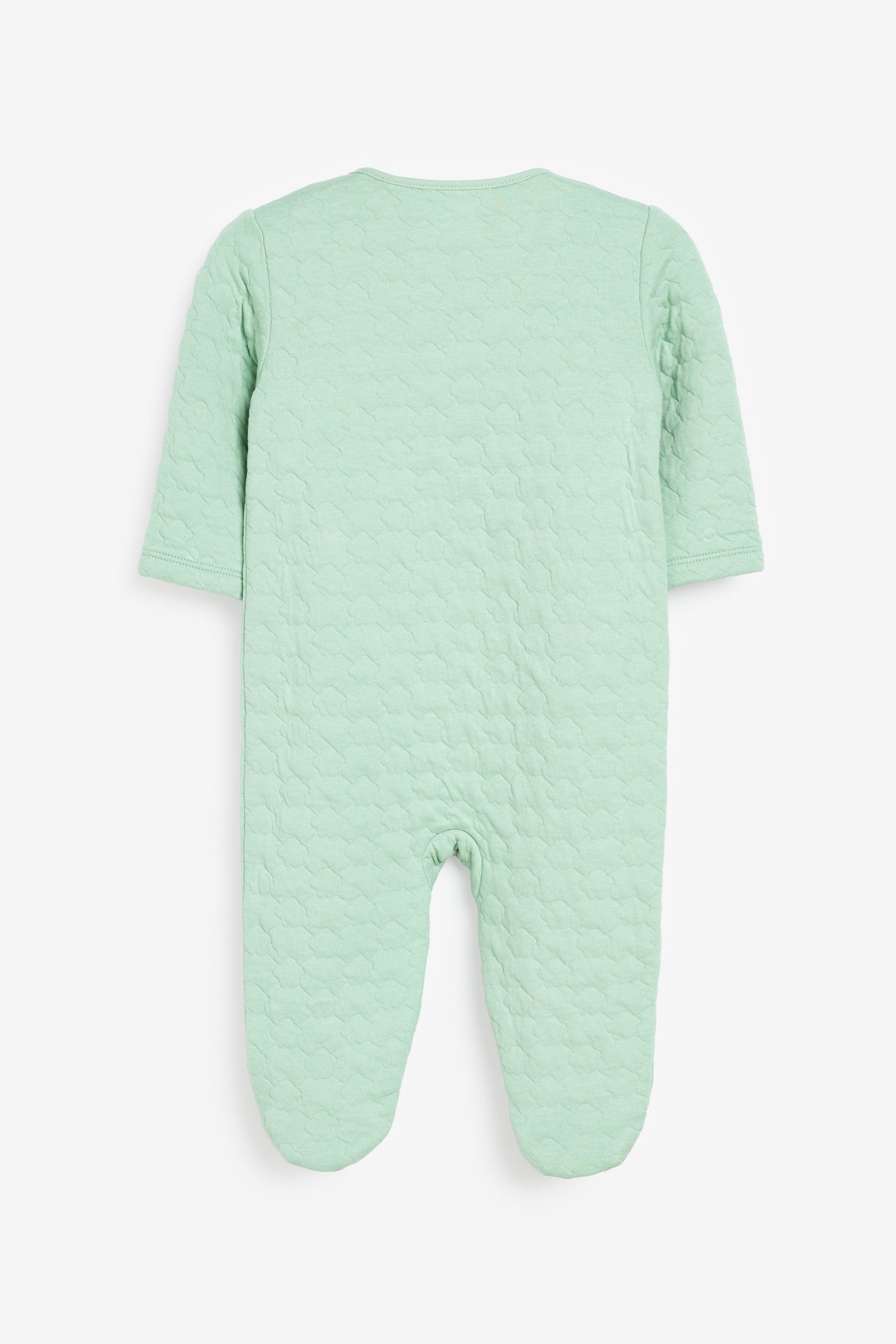 Mint Green Baby Quilted Sleepsuit