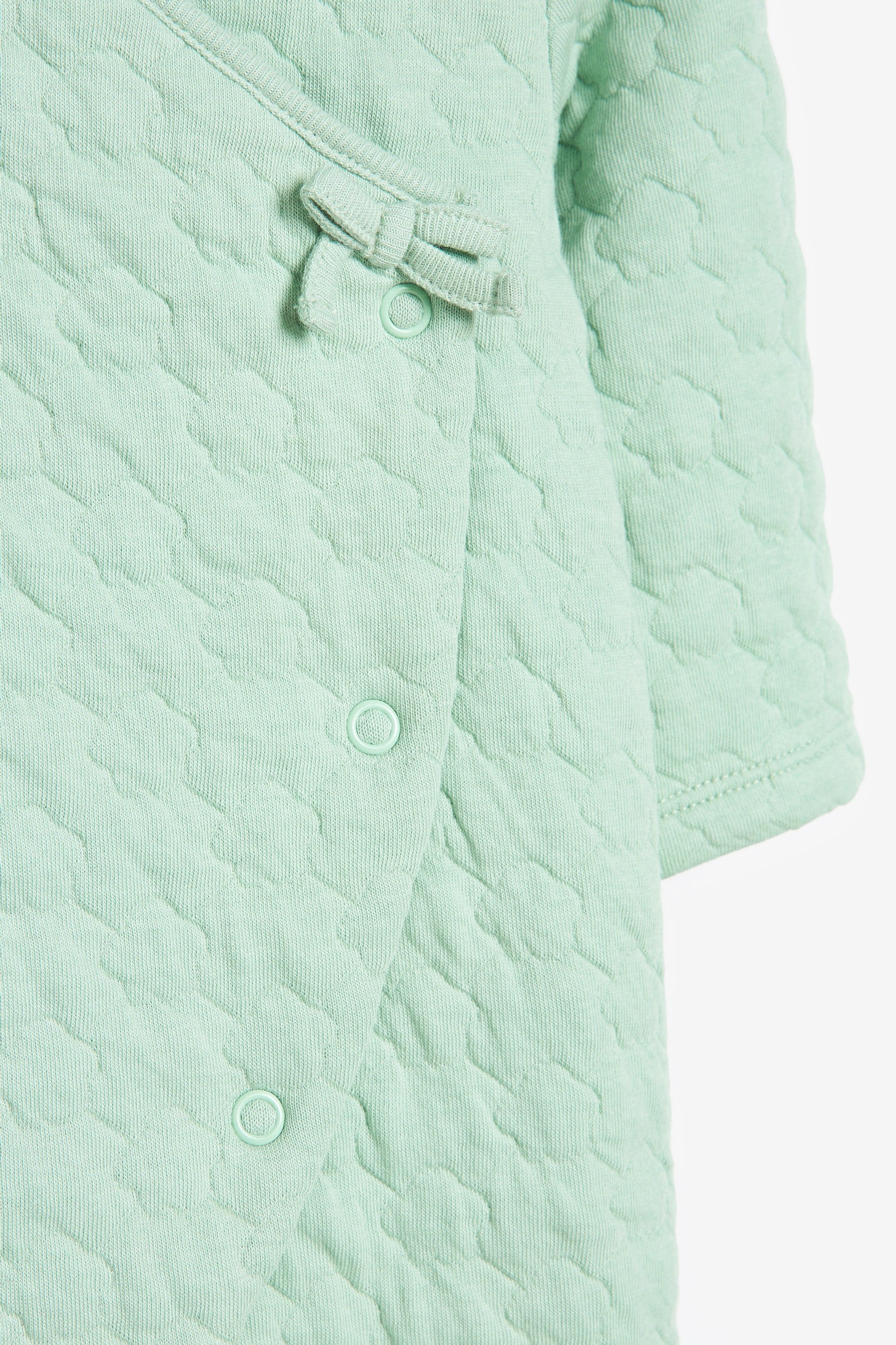 Mint Green Baby Quilted Sleepsuit