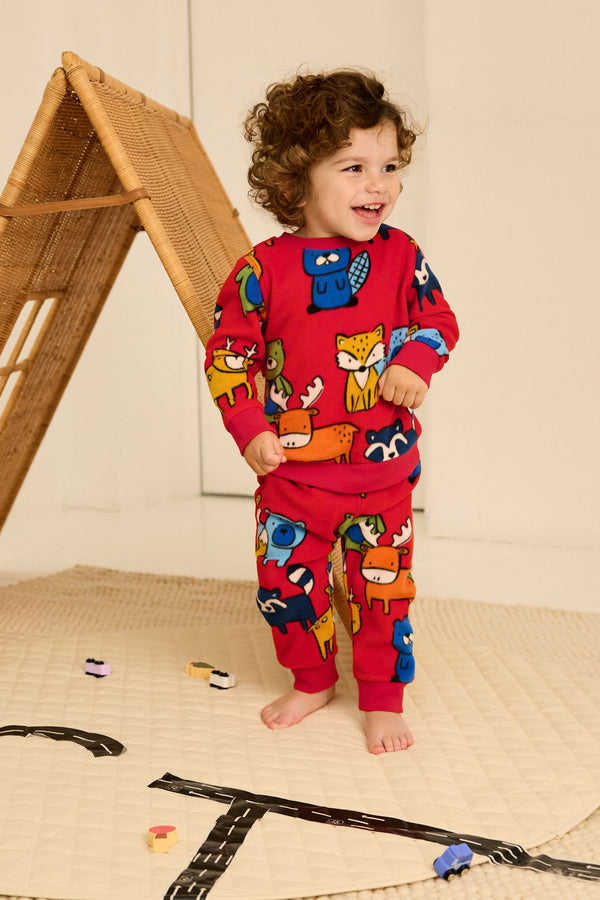 Red Character Soft Touch Fleece with Elastane Pyjamas (9mths-8yrs)