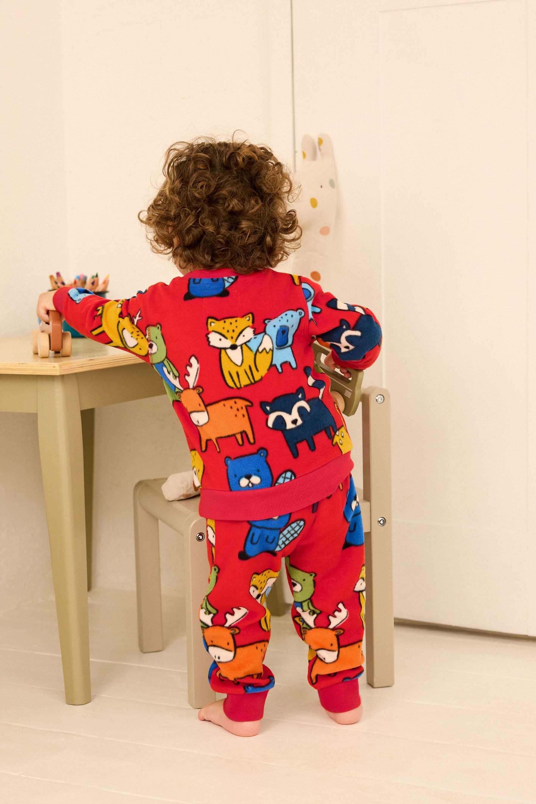 Red Character Soft Touch Fleece with Elastane Pyjamas (9mths-8yrs)