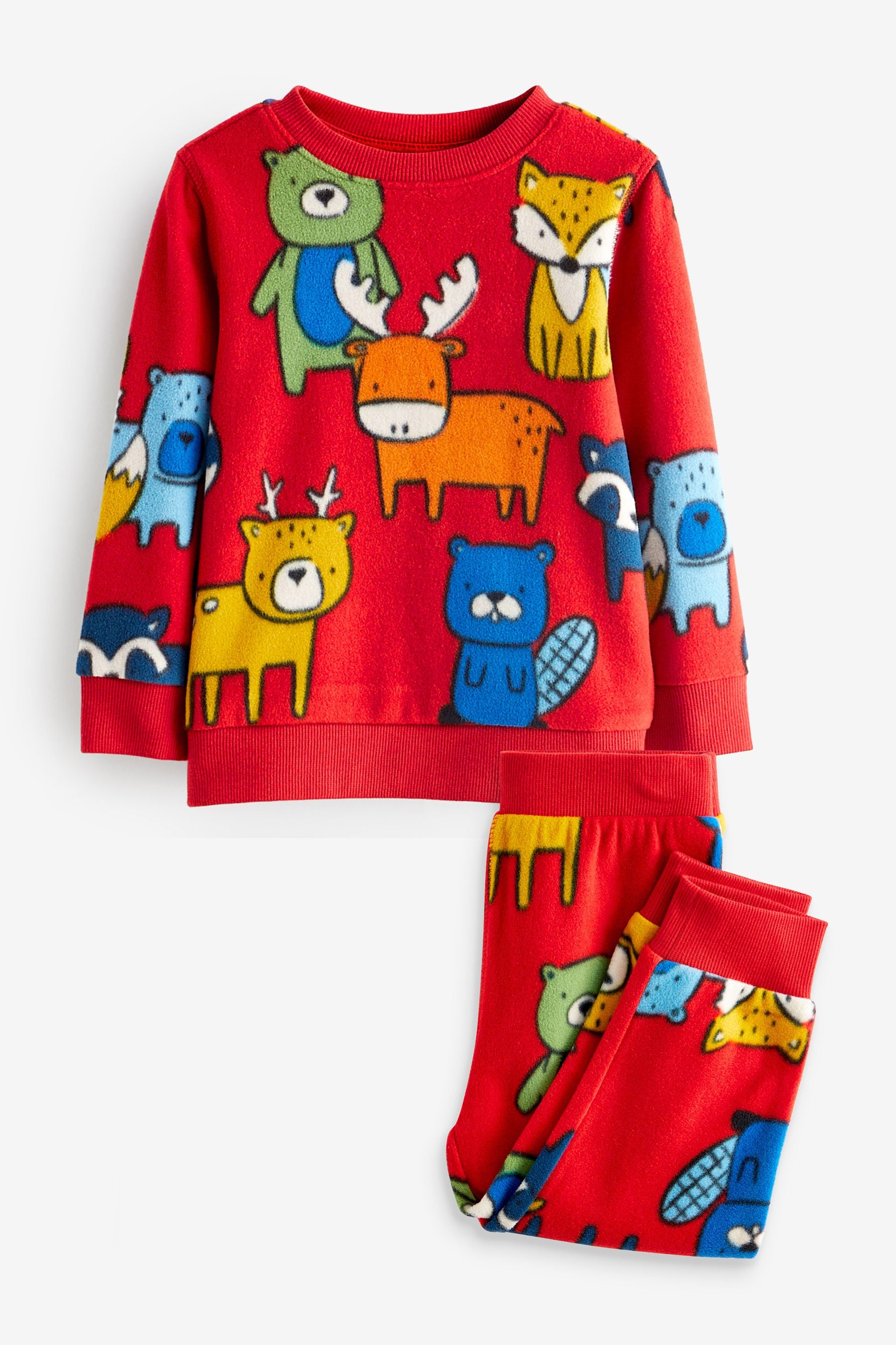 Red Character Soft Touch Fleece with Elastane Pyjamas (9mths-8yrs)