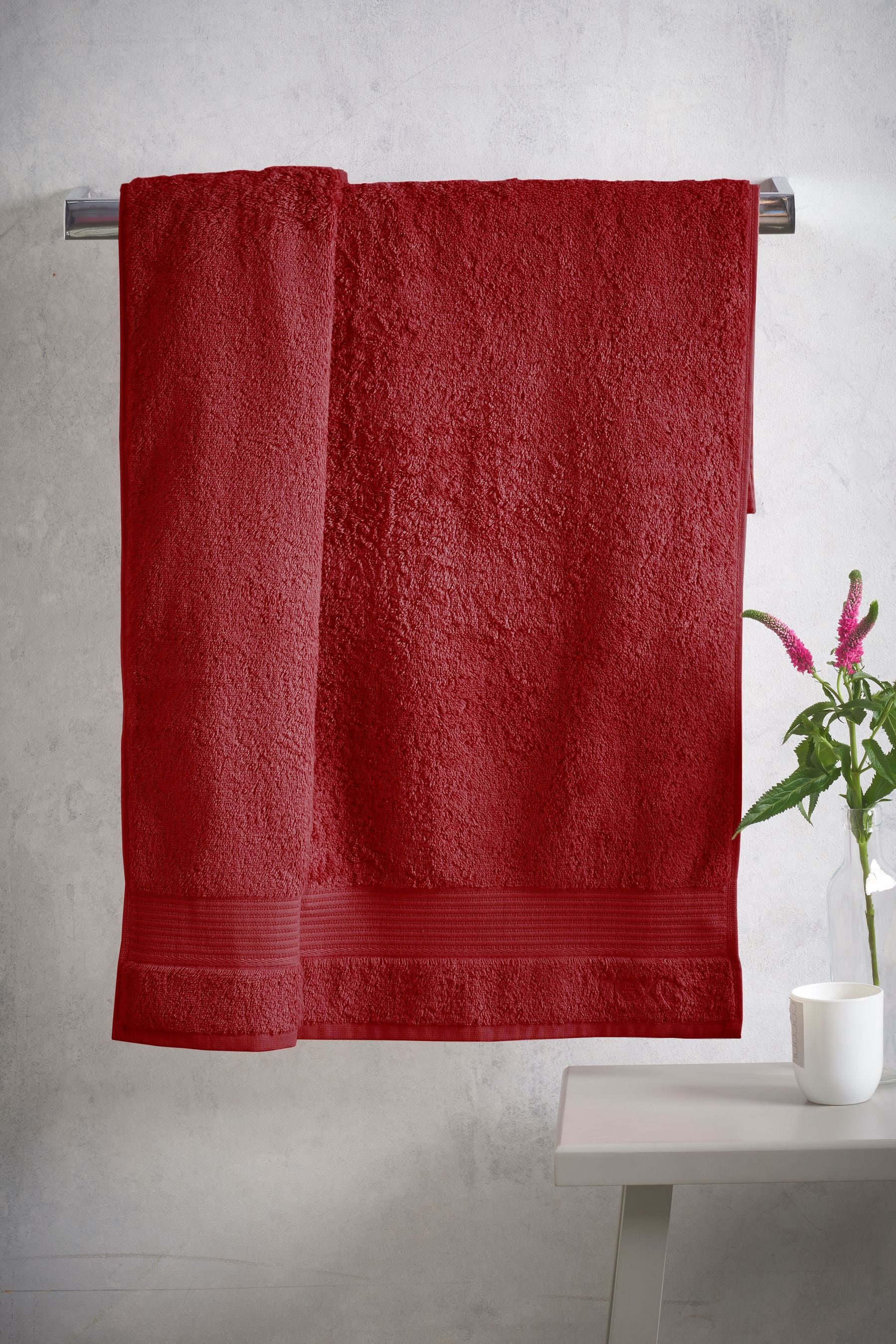 Red Berry Egyptian Cotton Towel