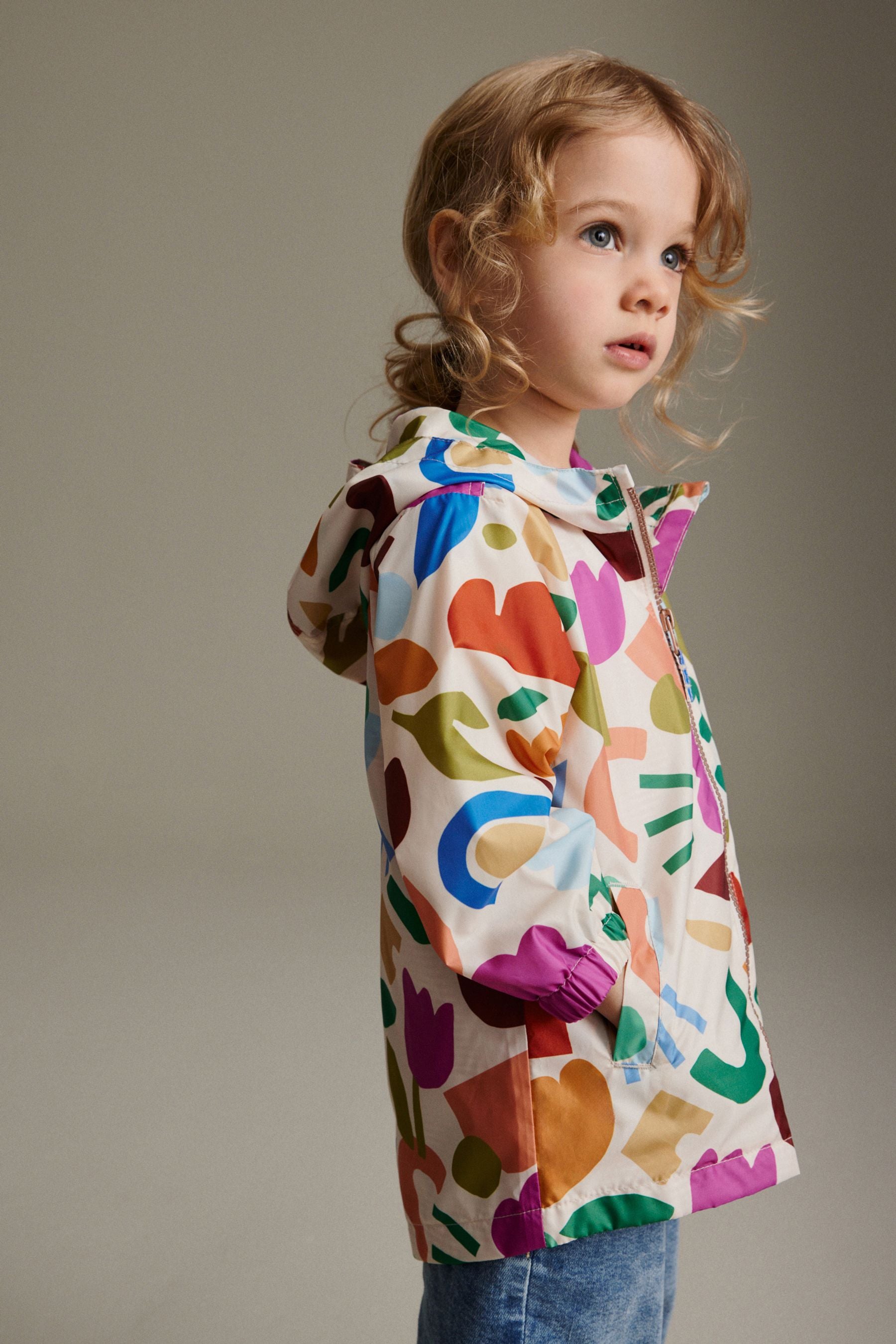 Multi Shapes Shower Resistant Printed Cagoule (3mths-7yrs)