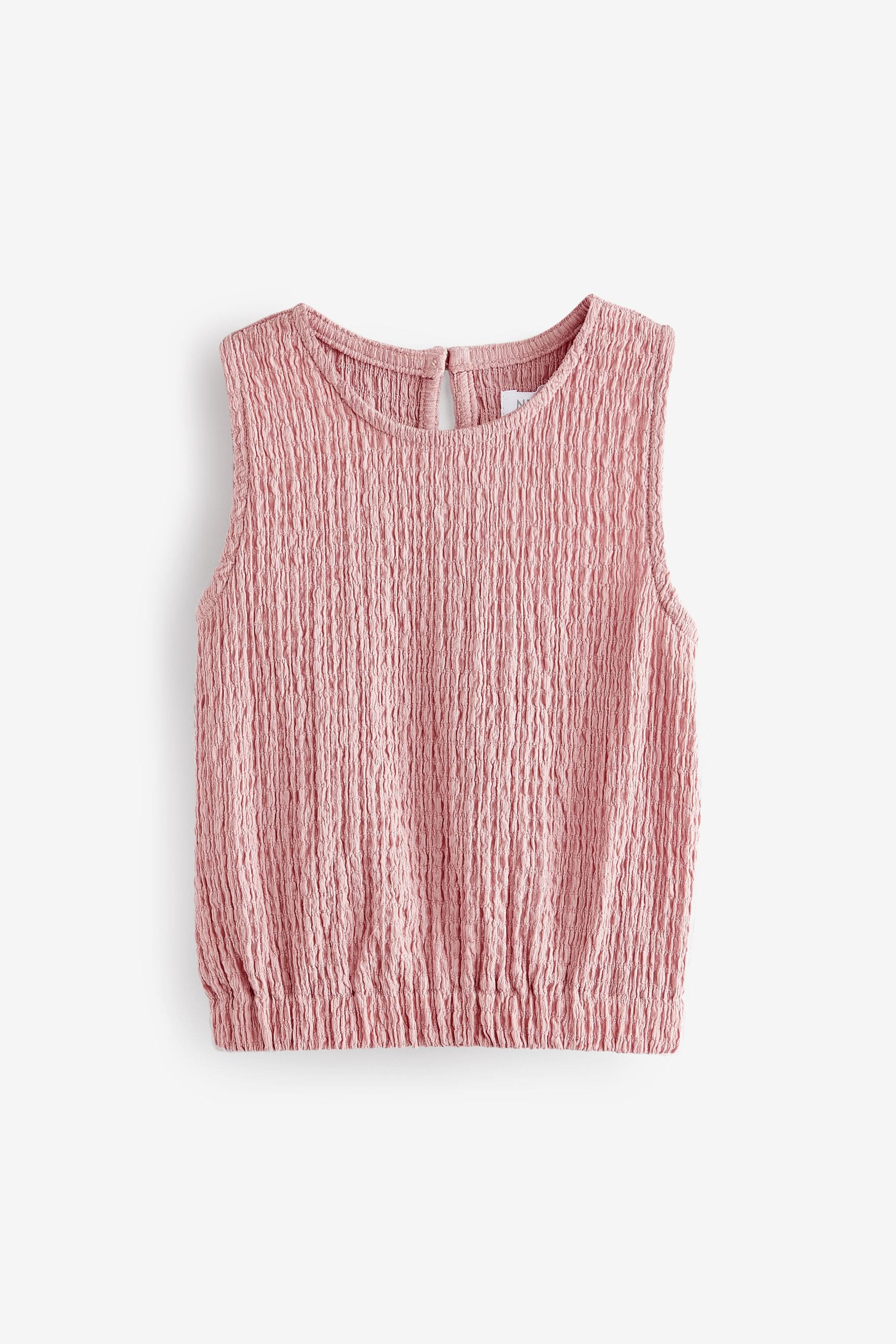 Pink Textured Vest (3-16yrs)