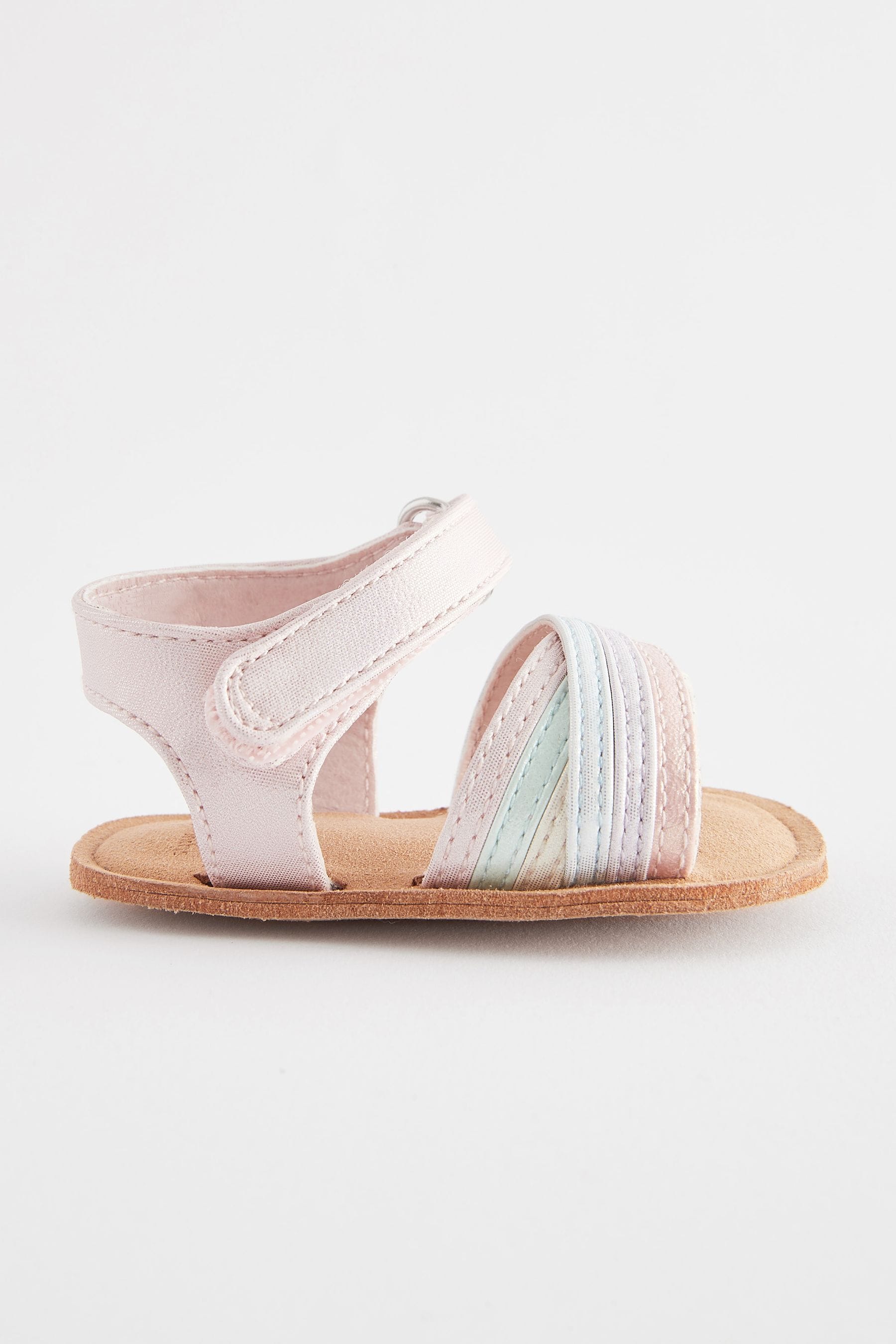 Pastel Cross Strap Baby Sandals (0-24mths)