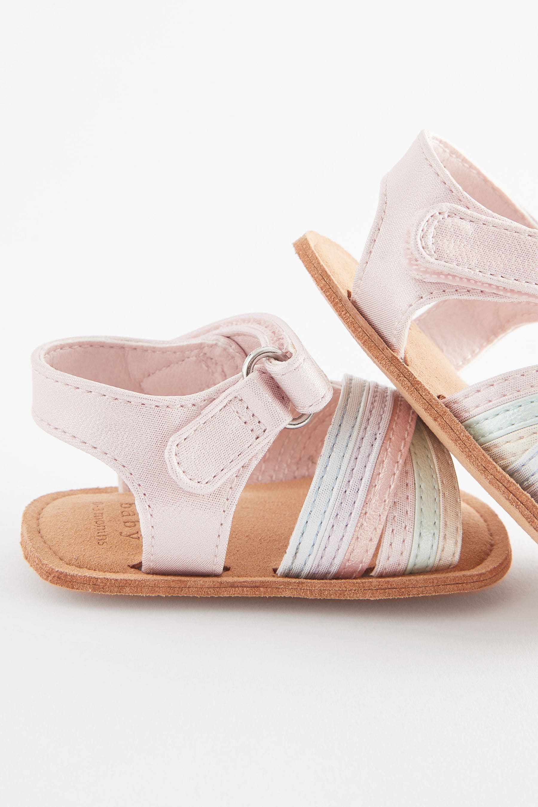 Pastel Cross Strap Baby Sandals (0-24mths)