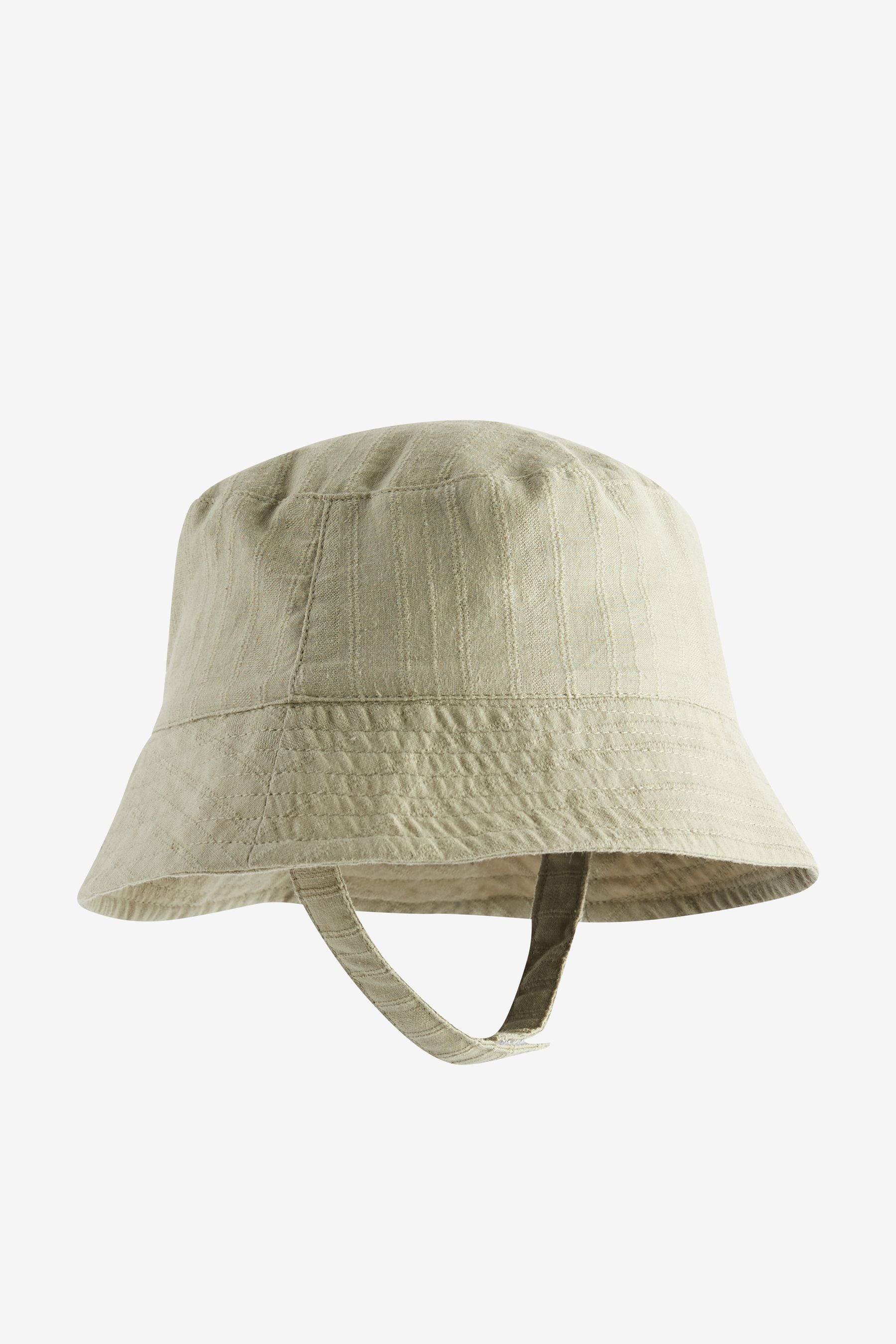 Sage Green / Apricot Orange Baby Bucket Hats 2 Pack (0mths-2yrs)