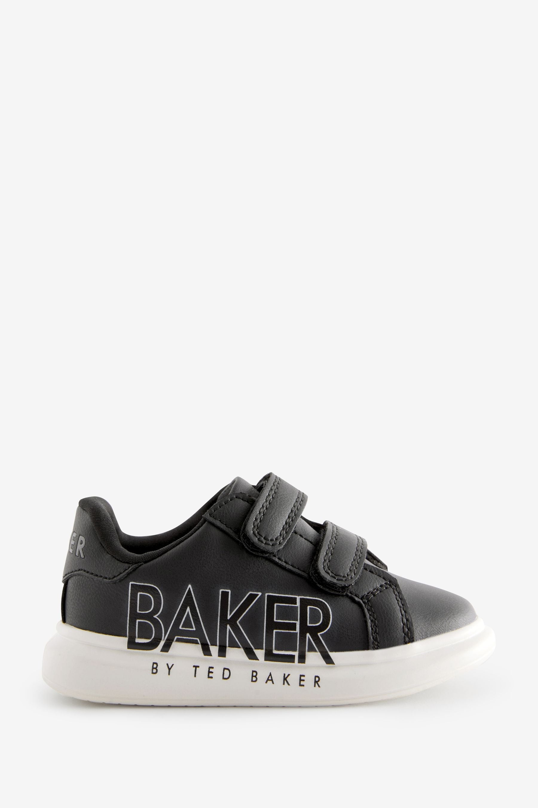 Black Baker by Ted Baker Boys Chunky Logo Black Trainers