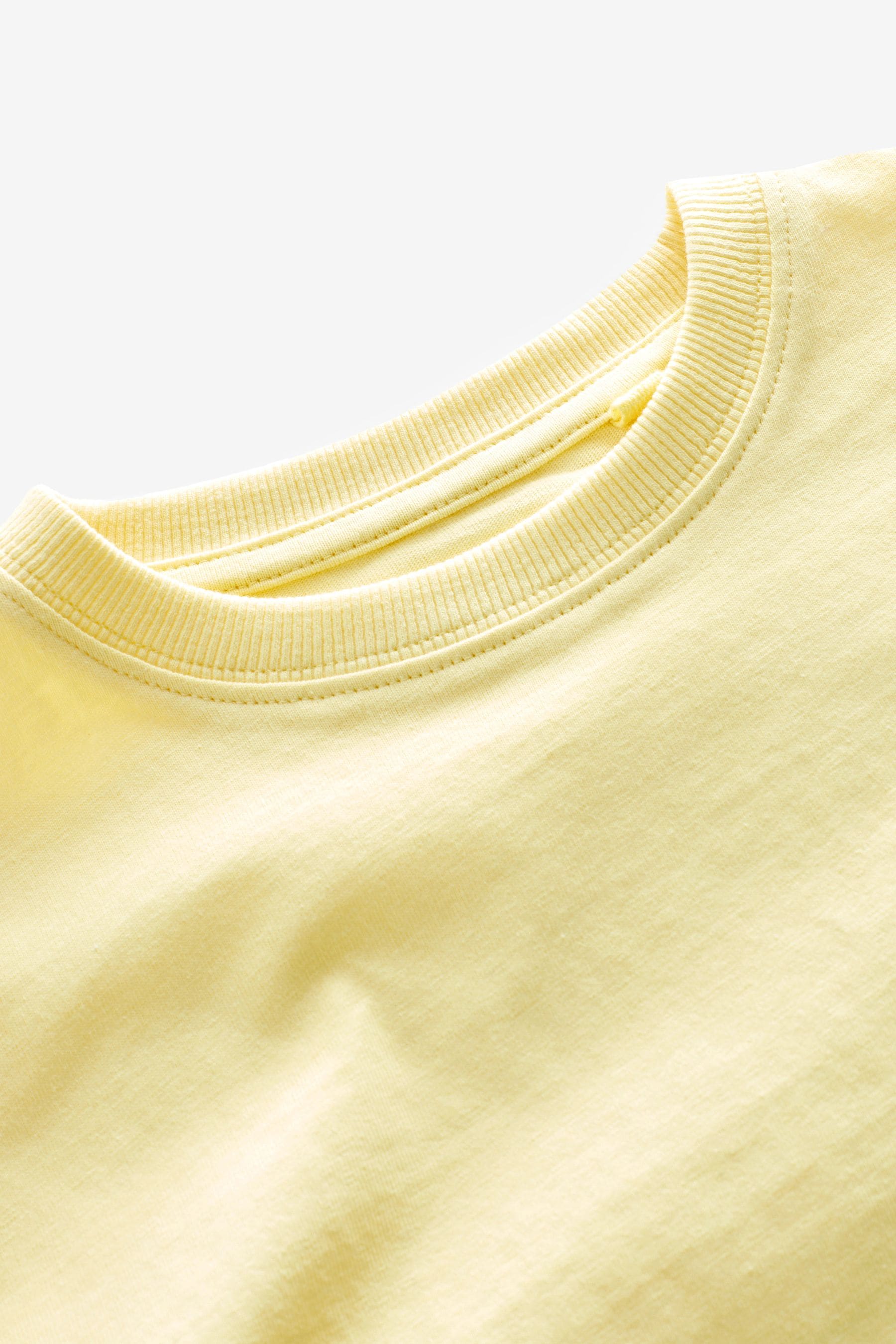 Yellow Lemon Cotton Short Sleeve T-Shirt (3-16yrs)