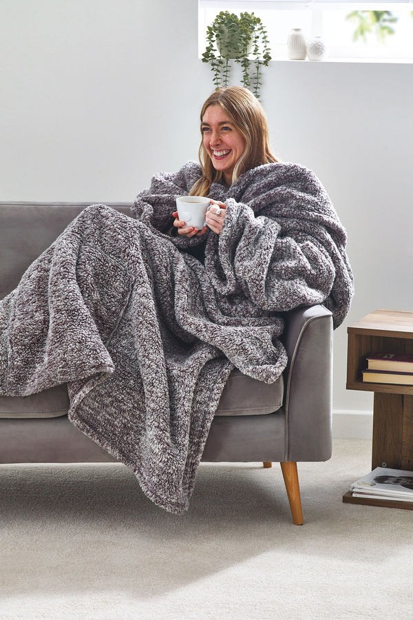 Grey TV Cosy Throw