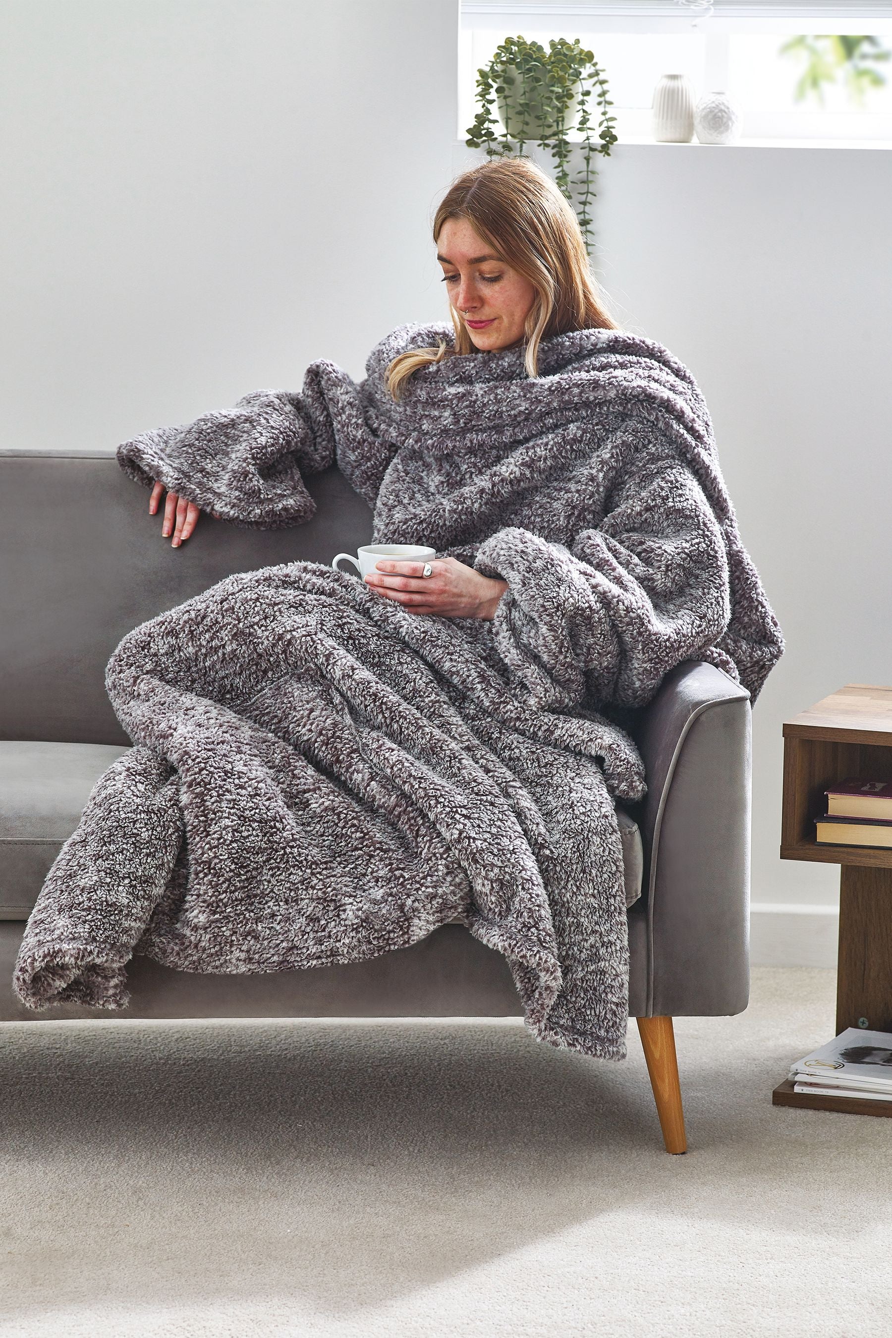 Grey TV Cosy Throw