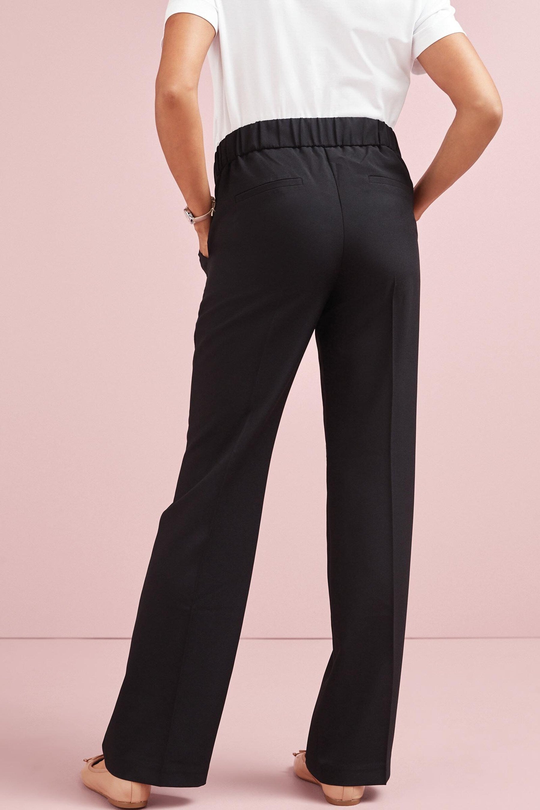 Black Maternity Boot Cut Trousers