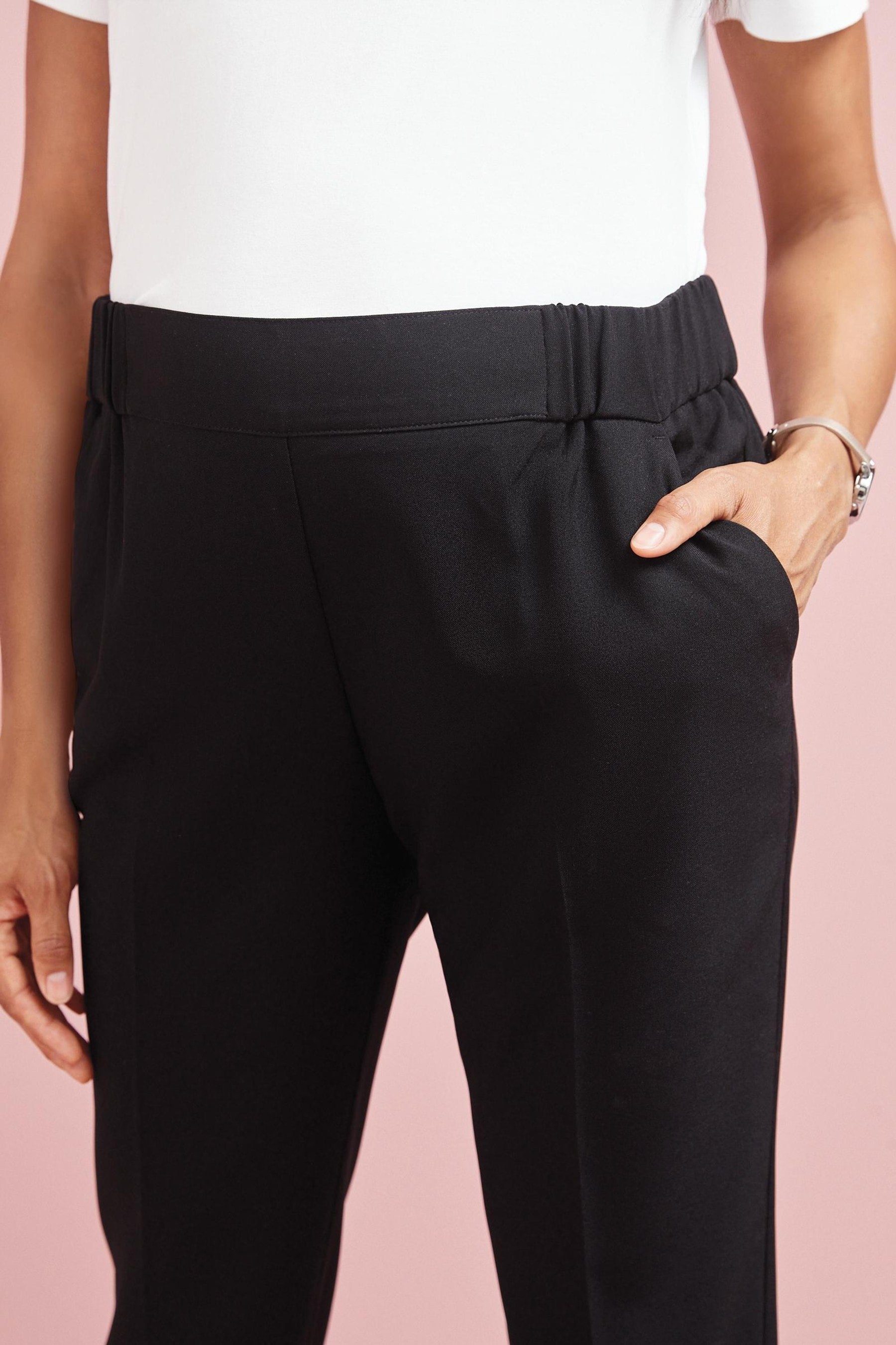 Black Maternity Boot Cut Trousers