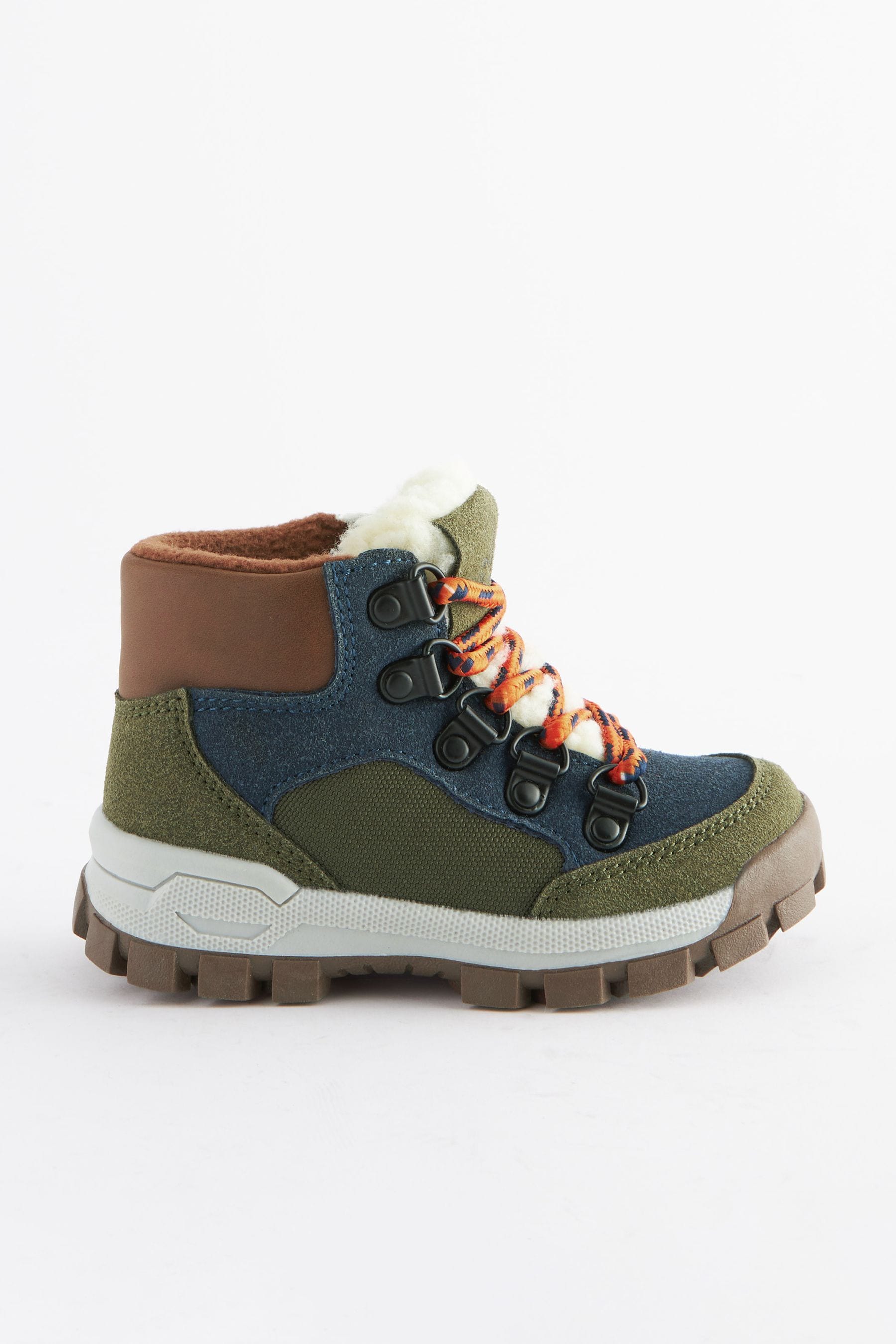 Navy Blue/Khaki Green Thermal Thinsulate™ Lined Hiker Boots