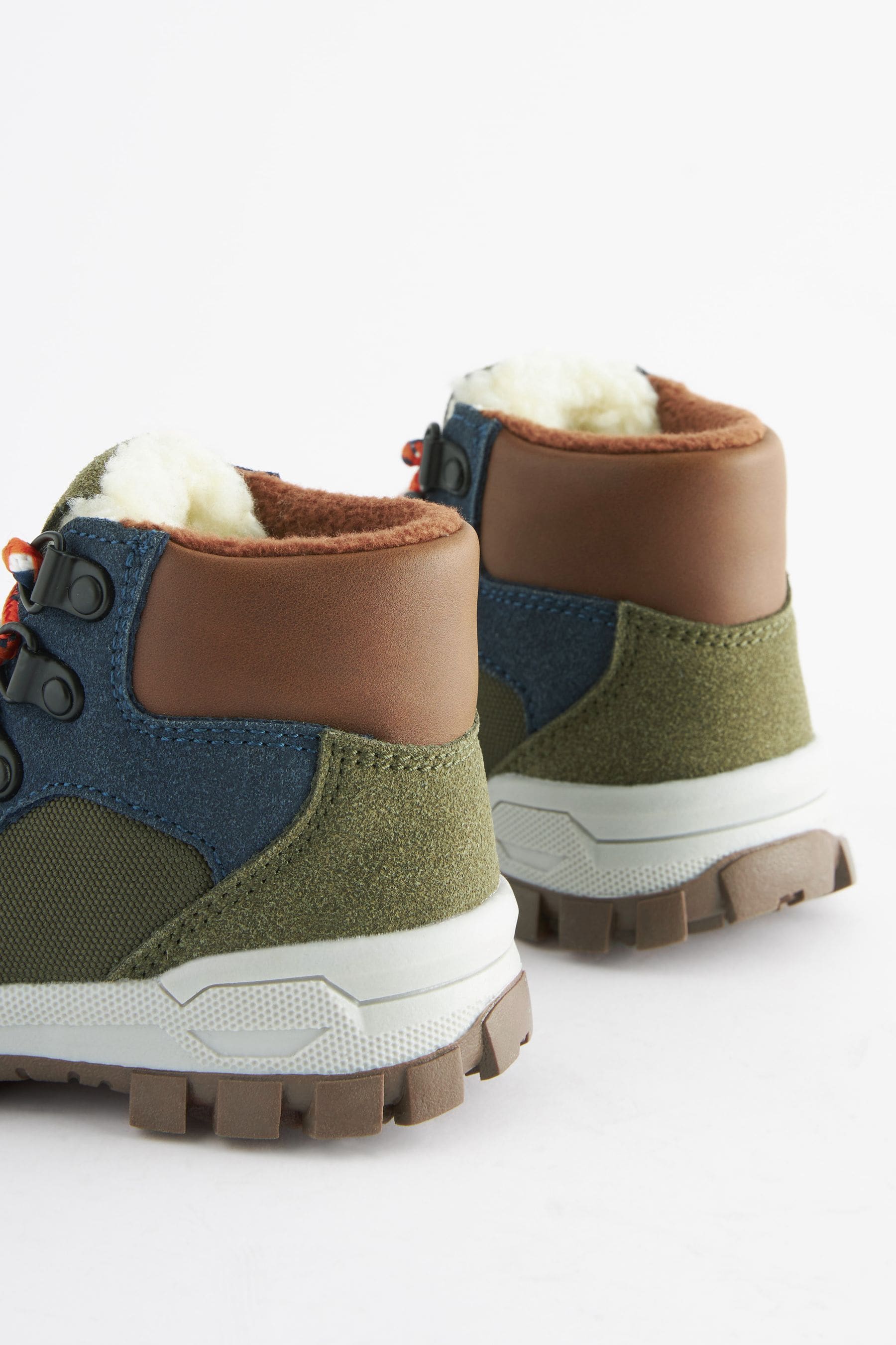 Navy Blue/Khaki Green Thermal Thinsulate™ Lined Hiker Boots