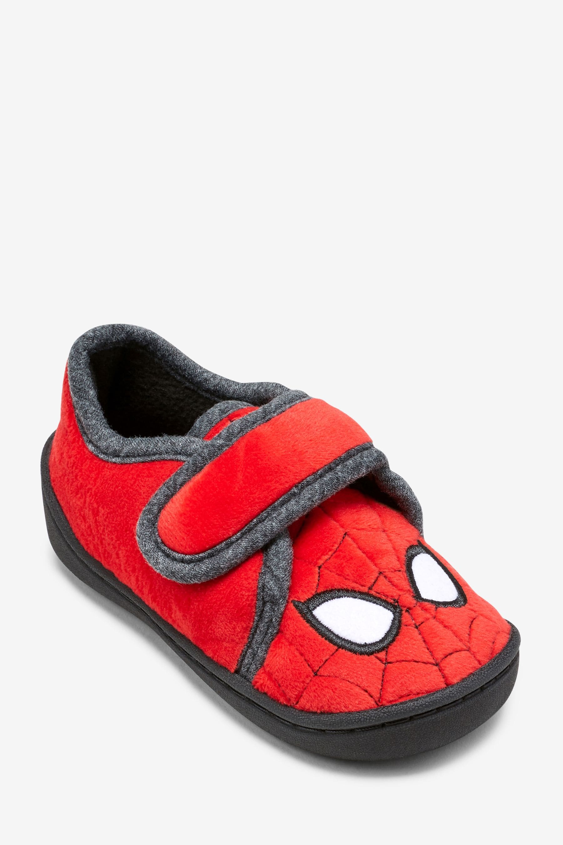 Red Spiderman Marvel Touch Fastening Cupsole Print Slippers