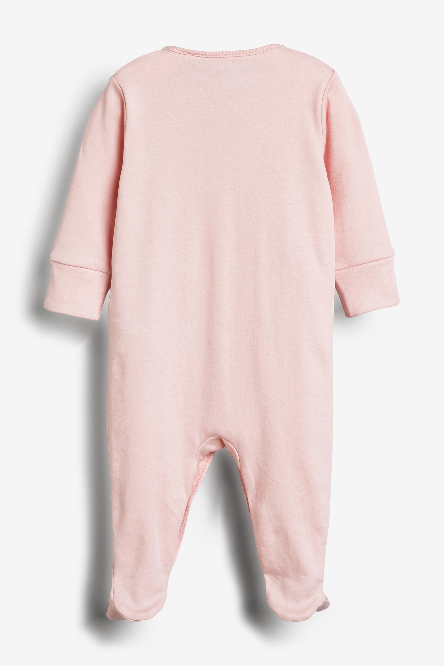 Pink/White Cotton Baby Sleepsuits (0-2yrs)