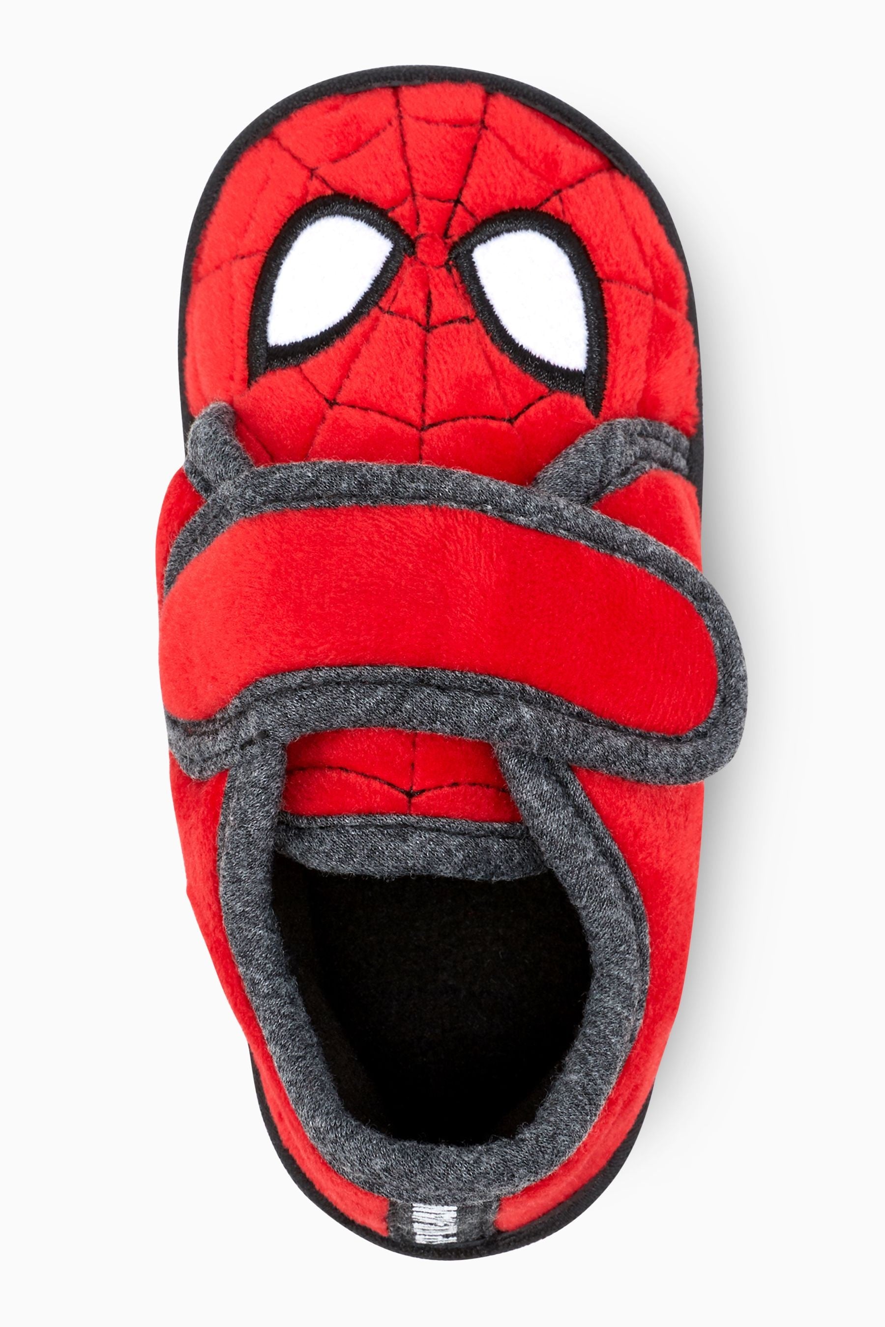 Red Spiderman Marvel Touch Fastening Cupsole Print Slippers