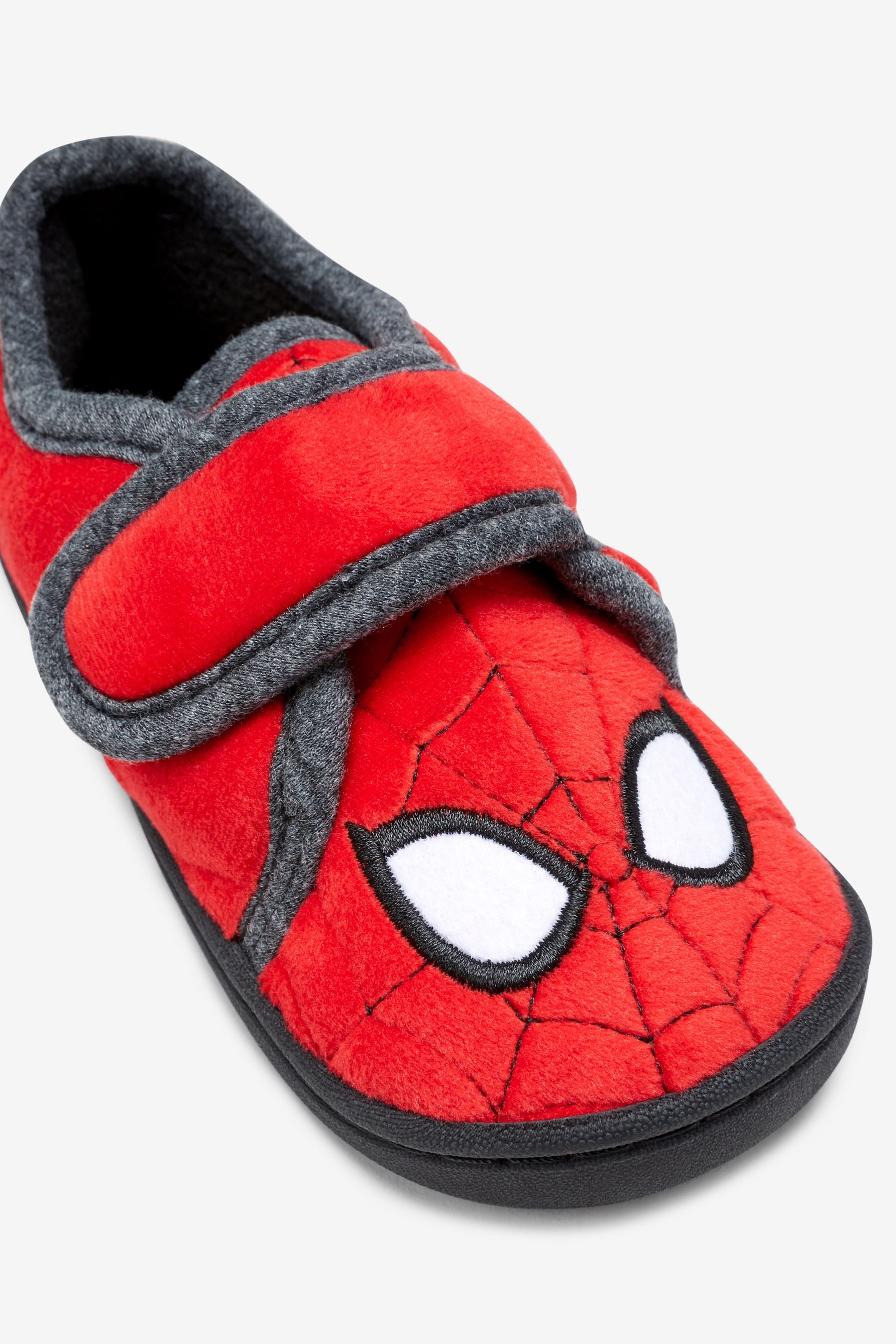 Red Spiderman Marvel Touch Fastening Cupsole Print Slippers