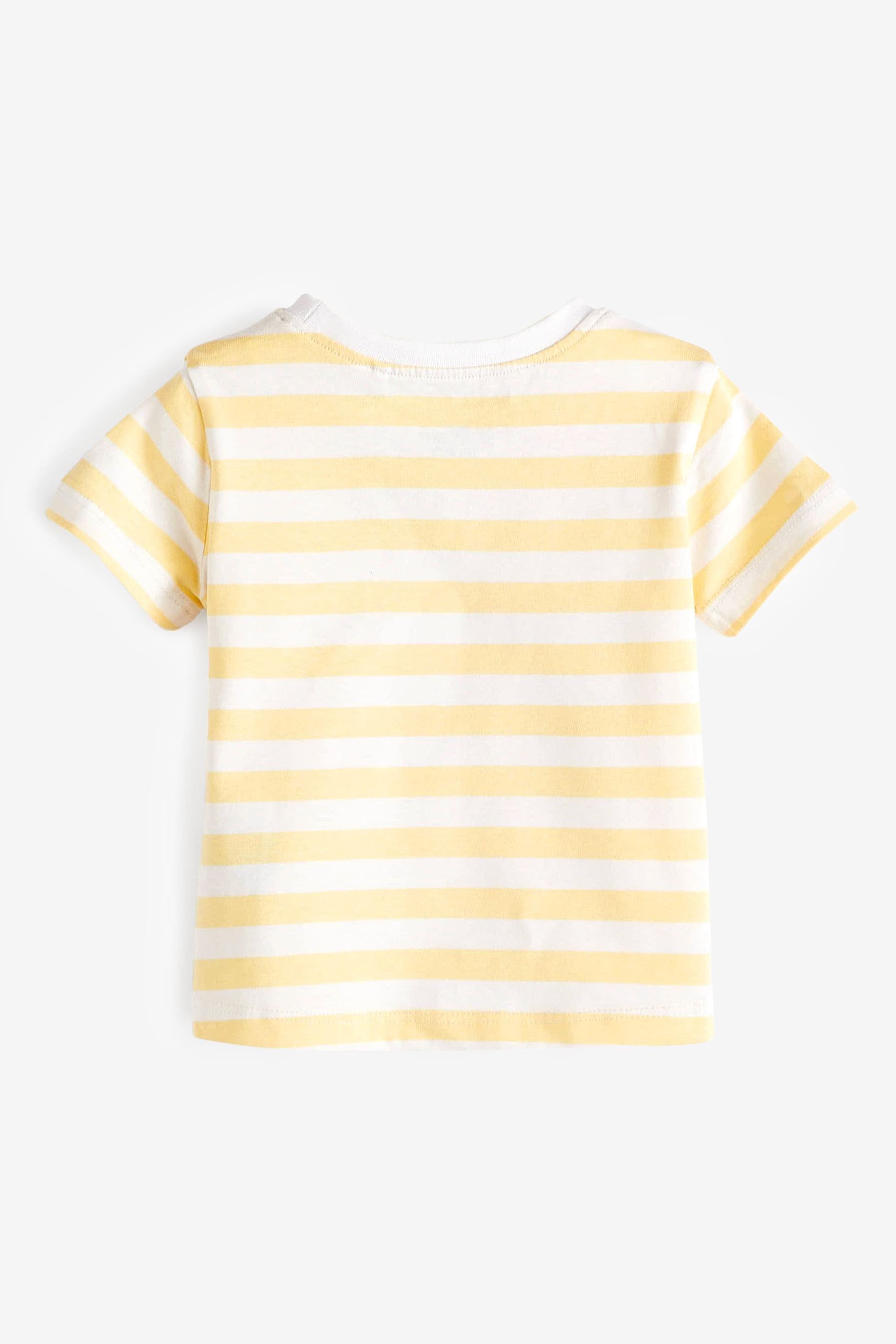 Yellow Stripe Short Sleeve Duck T-Shirt (3mths-7yrs)