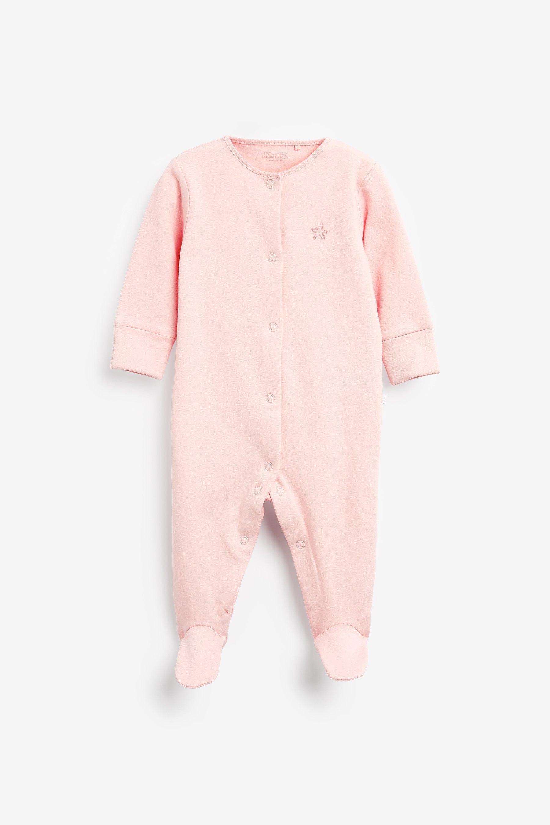 Pink Spot 7 Pack Sleepsuits (0-2yrs)