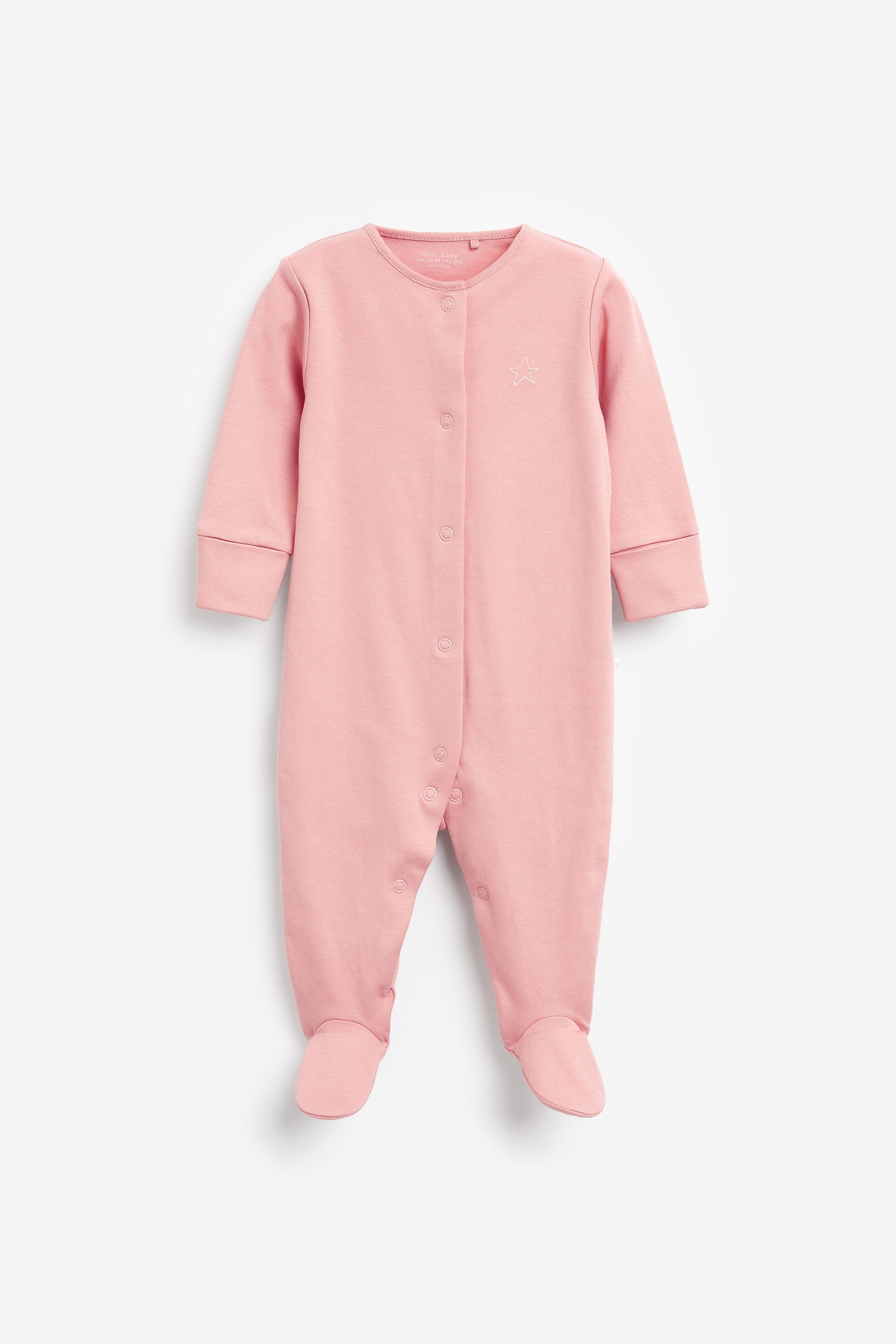 Pink Spot 7 Pack Sleepsuits (0-2yrs)