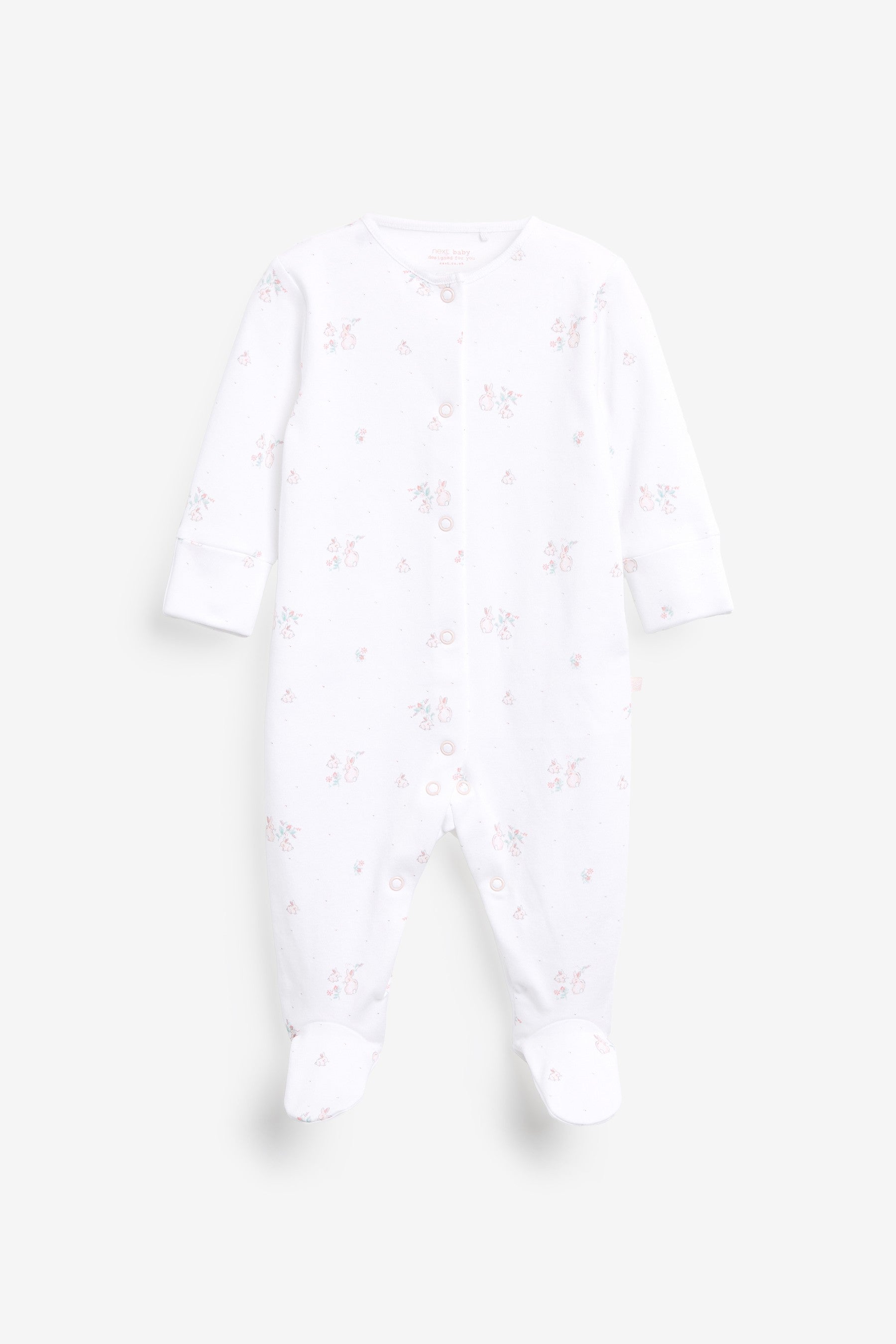 Pink Spot 7 Pack Sleepsuits (0-2yrs)