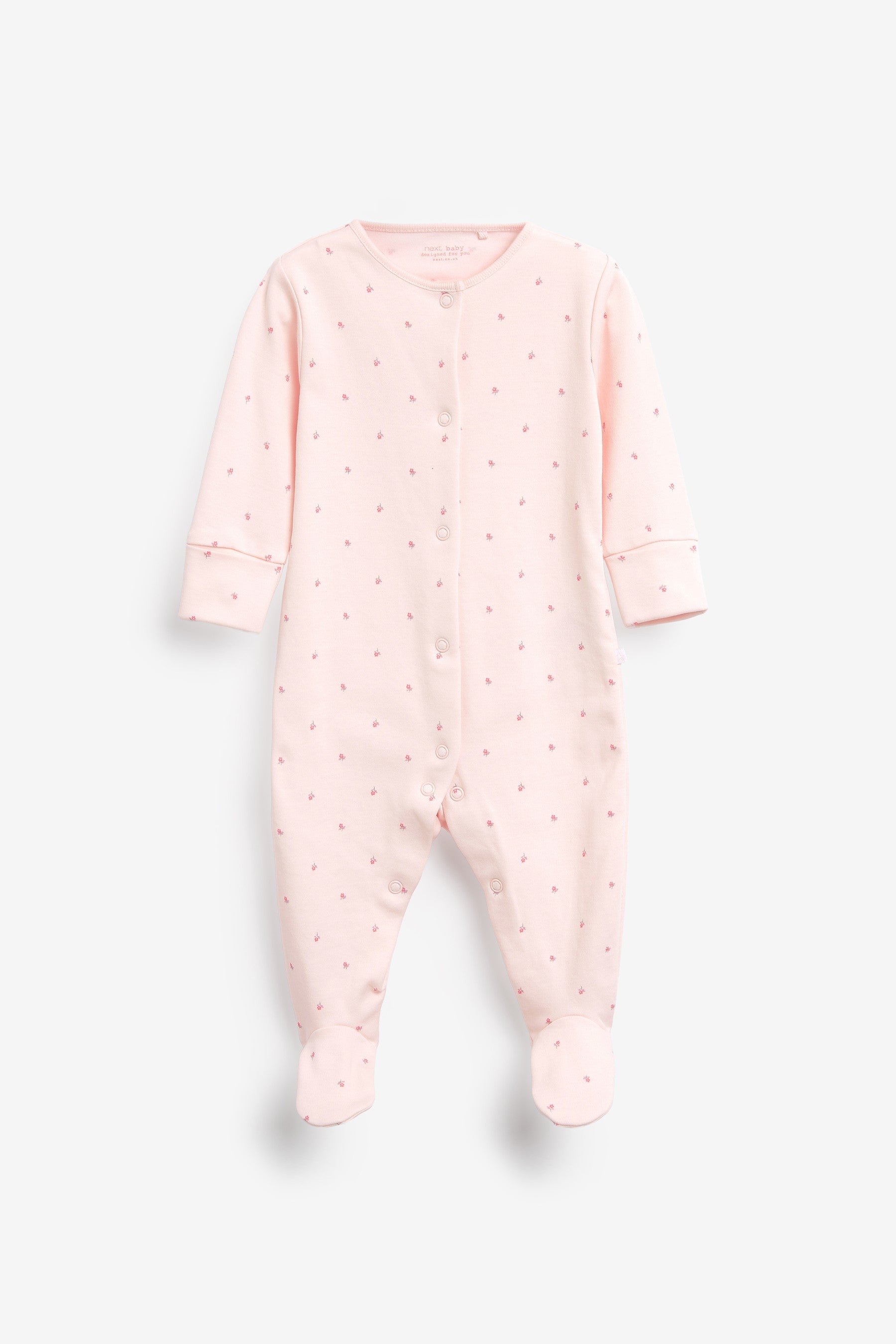 Pink Spot 7 Pack Sleepsuits (0-2yrs)