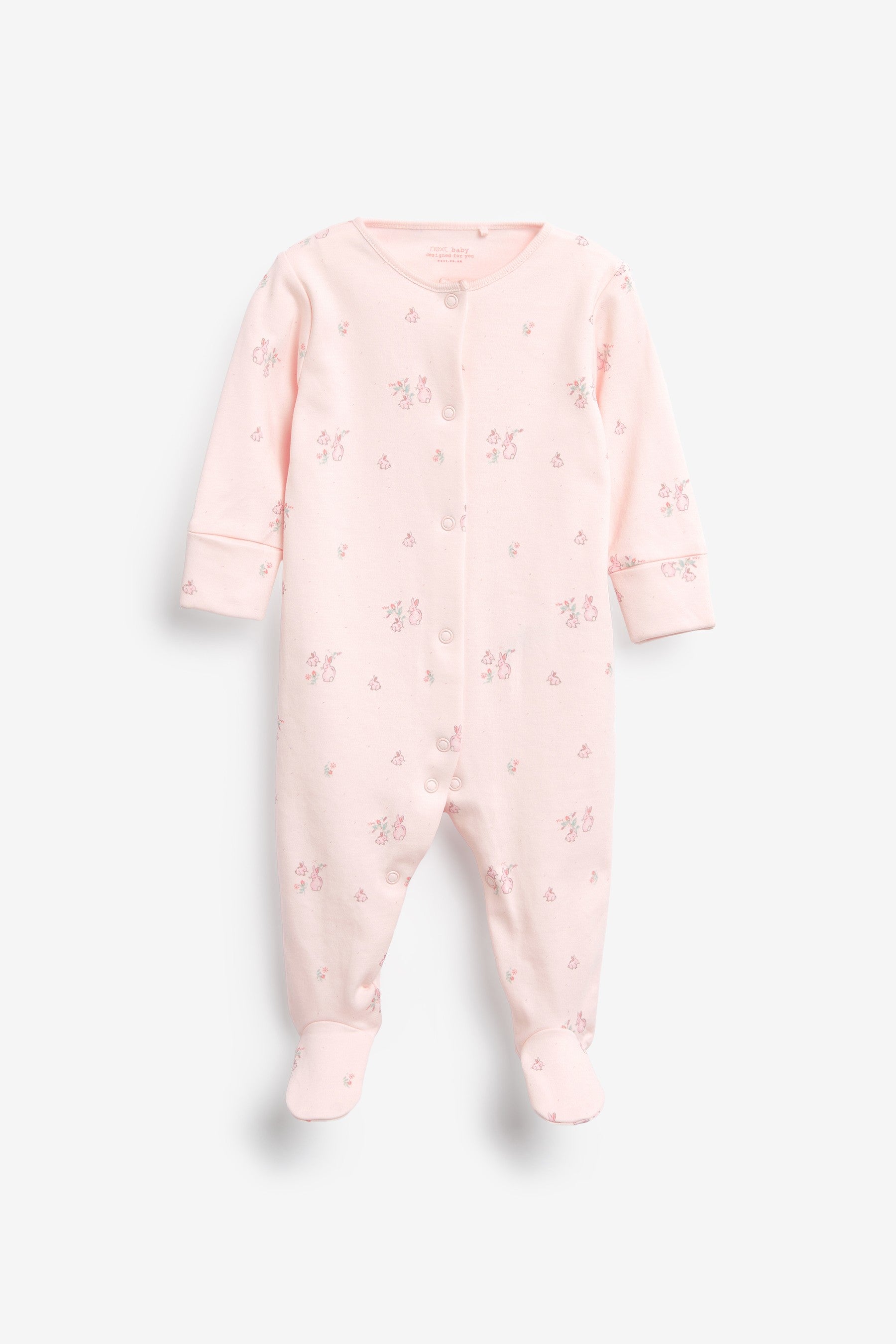 Pink Spot 7 Pack Sleepsuits (0-2yrs)