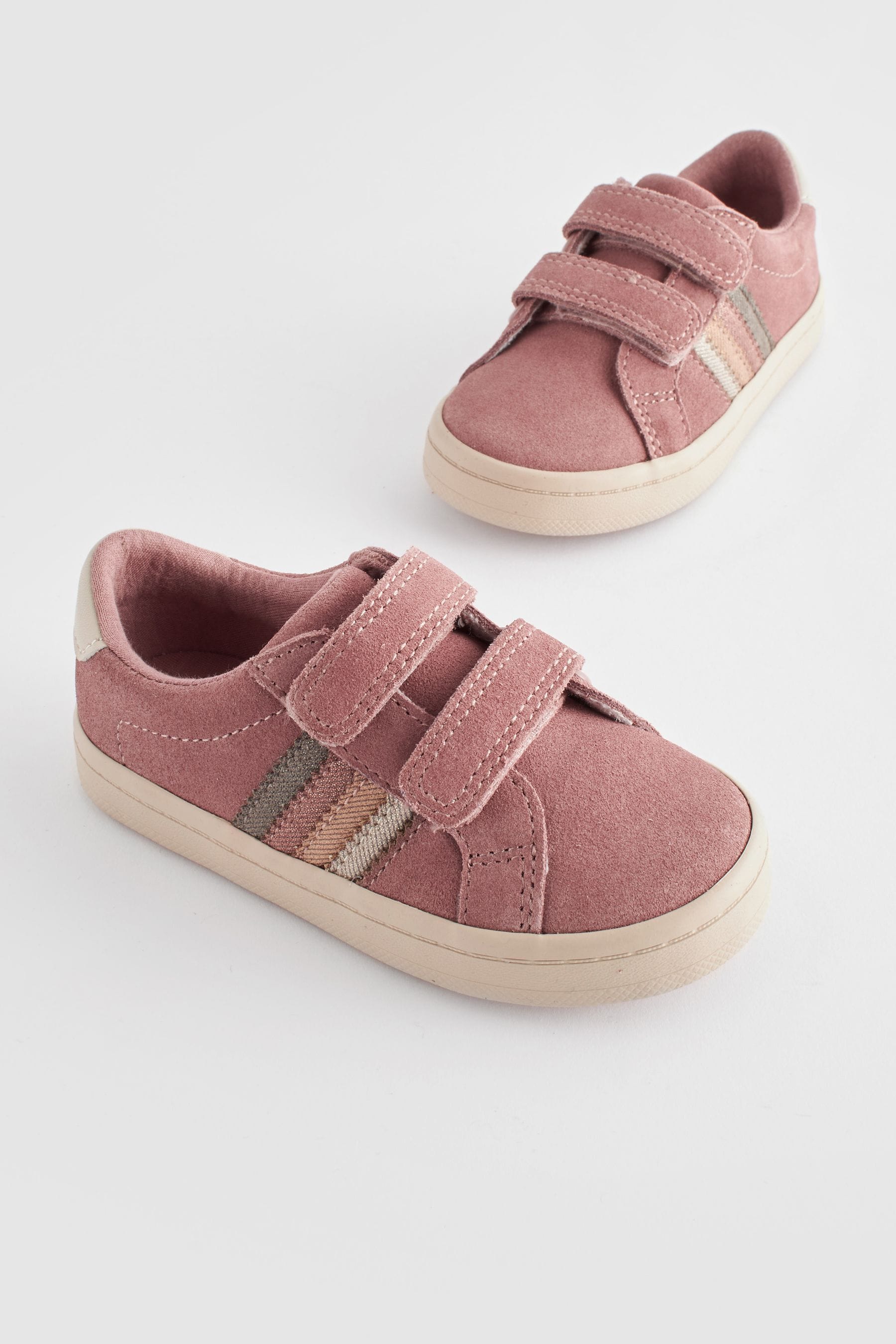 Fig Pink Leather Trainers