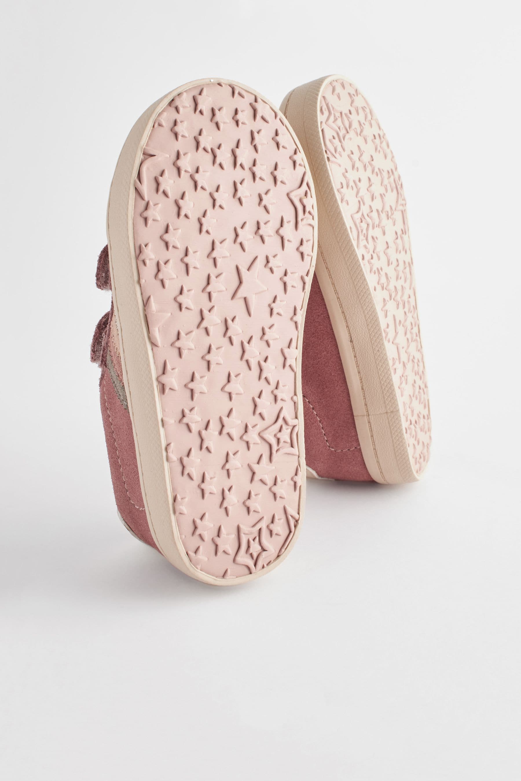 Fig Pink Leather Trainers