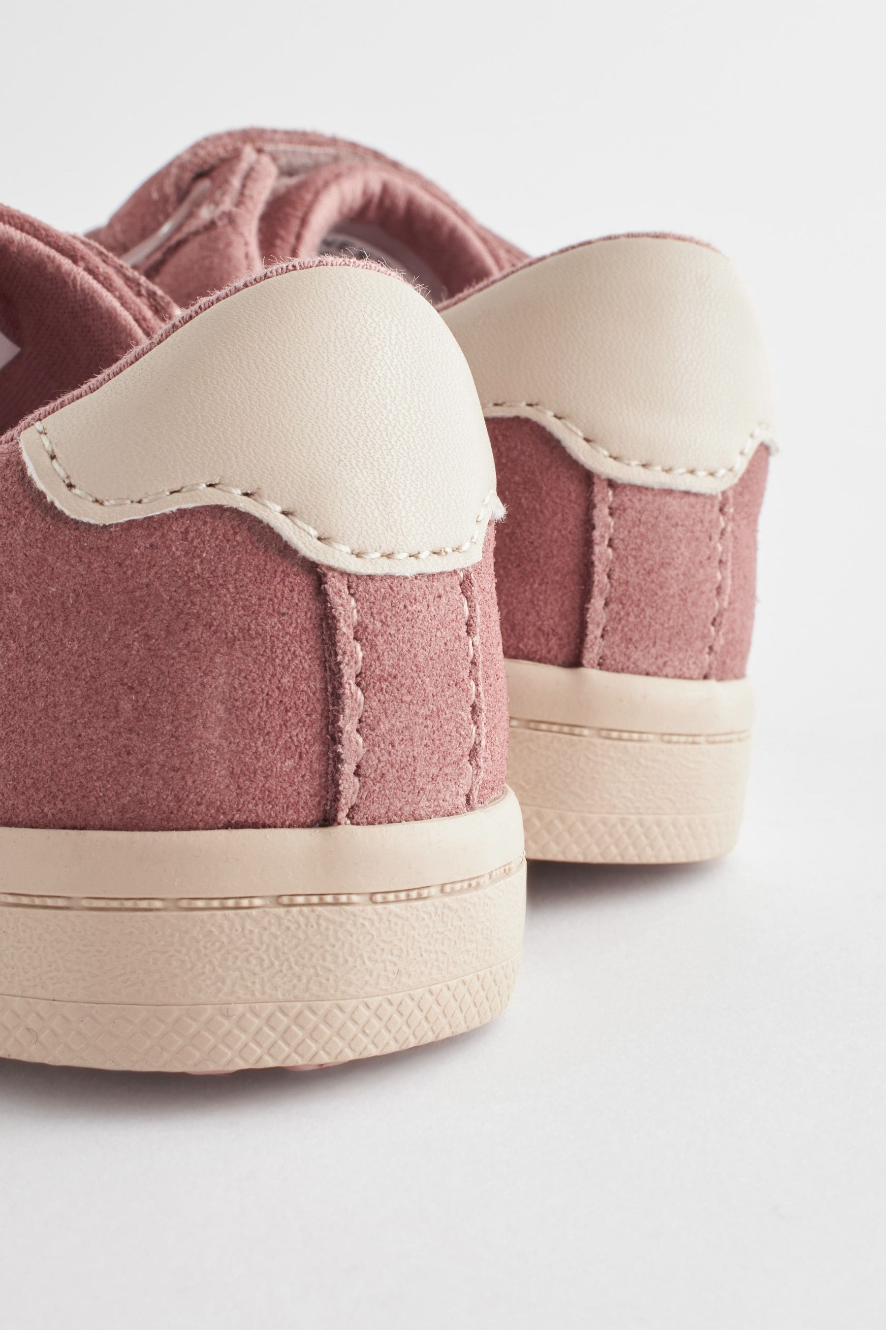 Fig Pink Leather Trainers