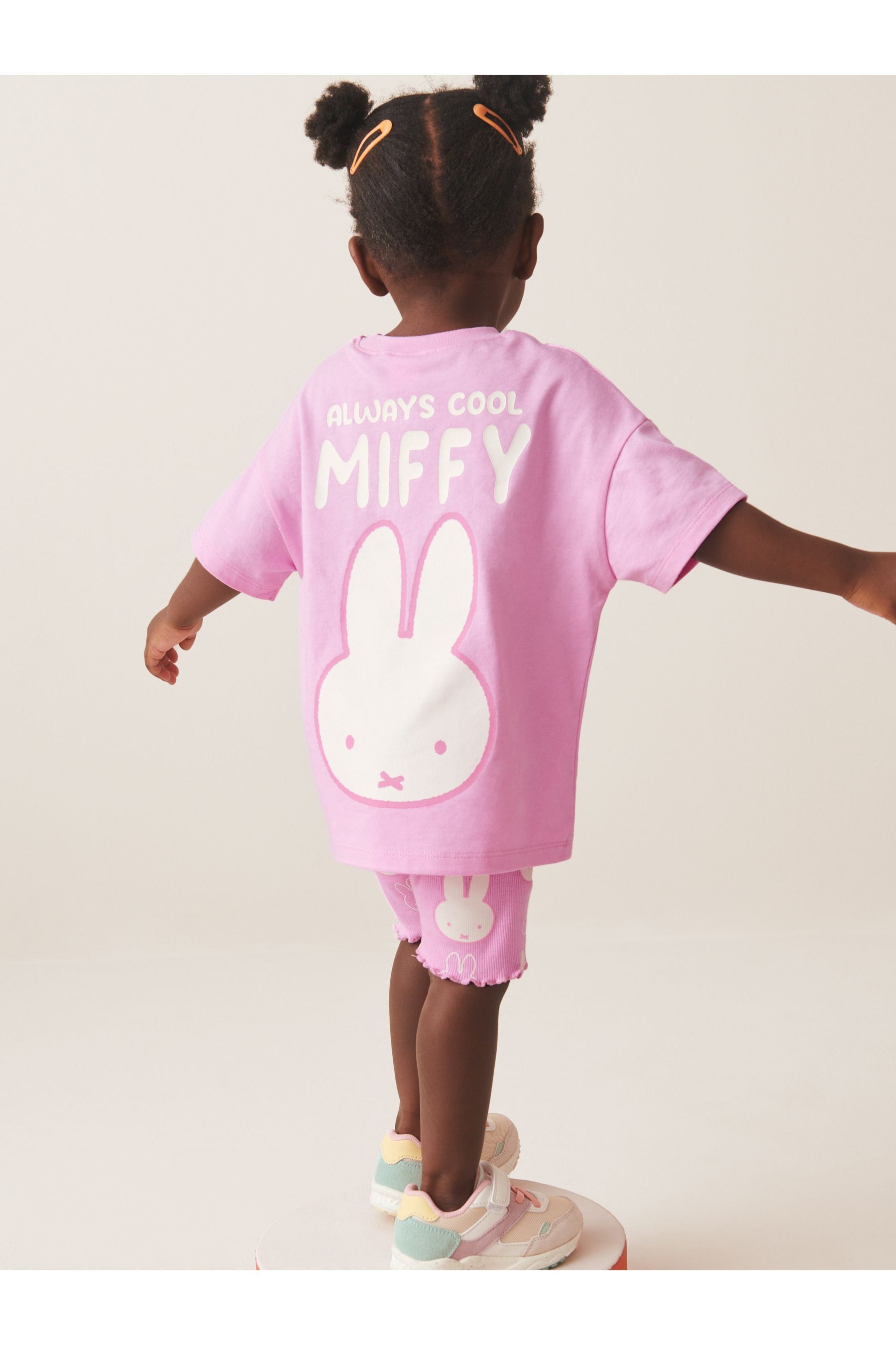 Pink Miffy Short Sleeve T-Shirt And Cycle Shorts Set (3mths-7yrs)