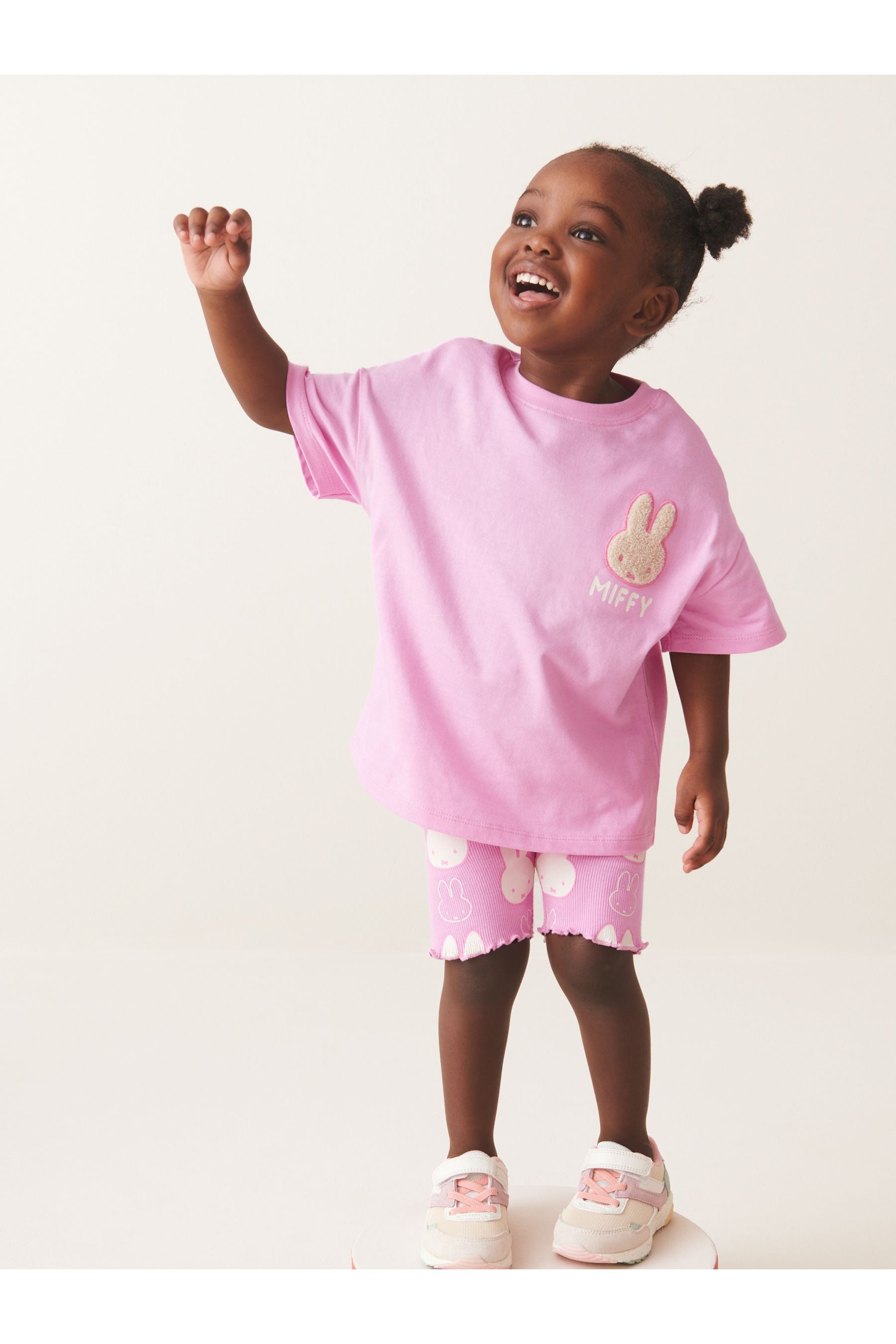 Pink Miffy Short Sleeve T-Shirt And Cycle Shorts Set (3mths-7yrs)