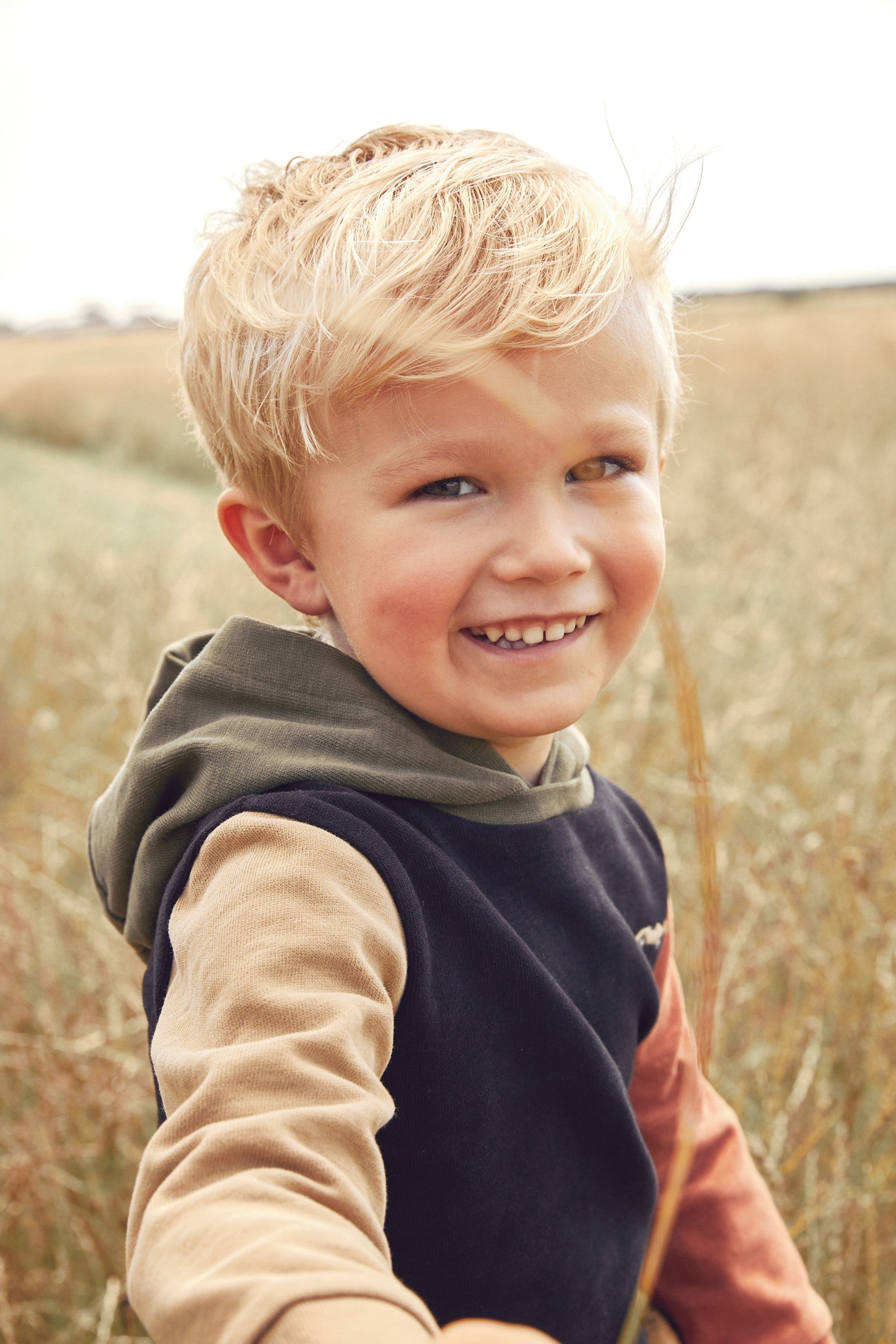 Multi Cosy Jersey Colourblock Hoodie (3mths-7yrs)