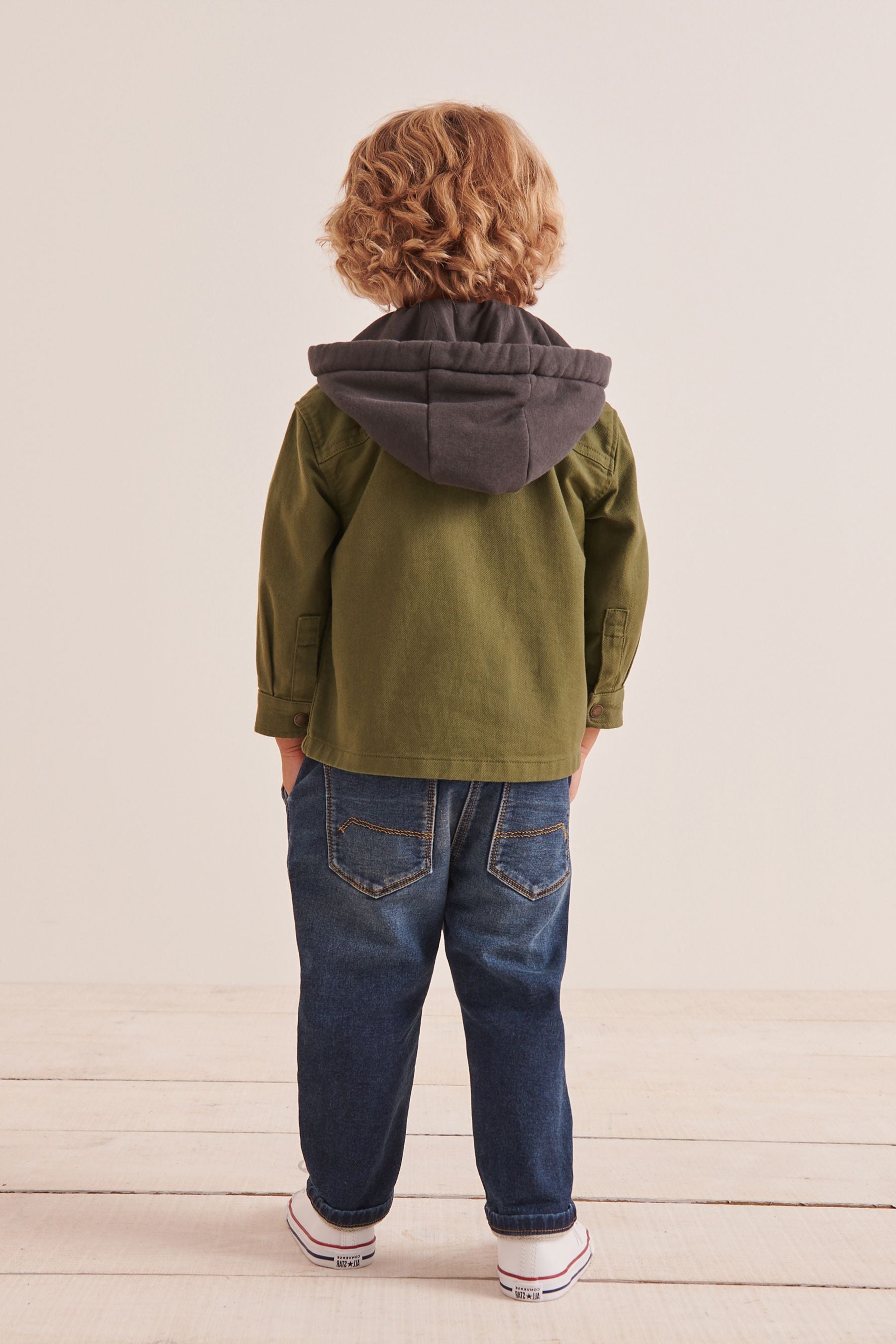 Dark Wash Jogger Jeans With Comfort Stretch (3mths-7yrs)