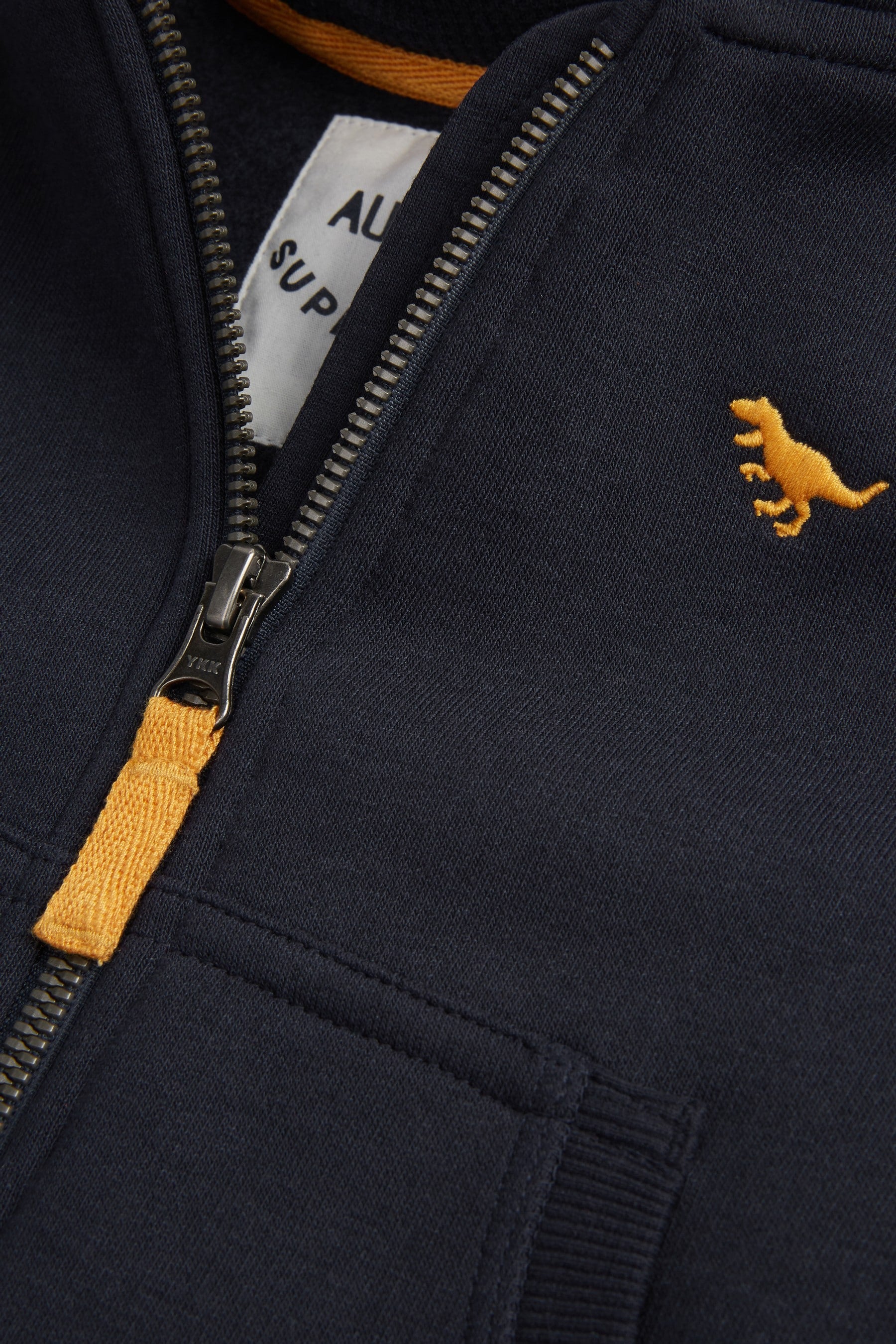 Navy Blue Essential Zip Through Hoodie (3mths-7yrs)