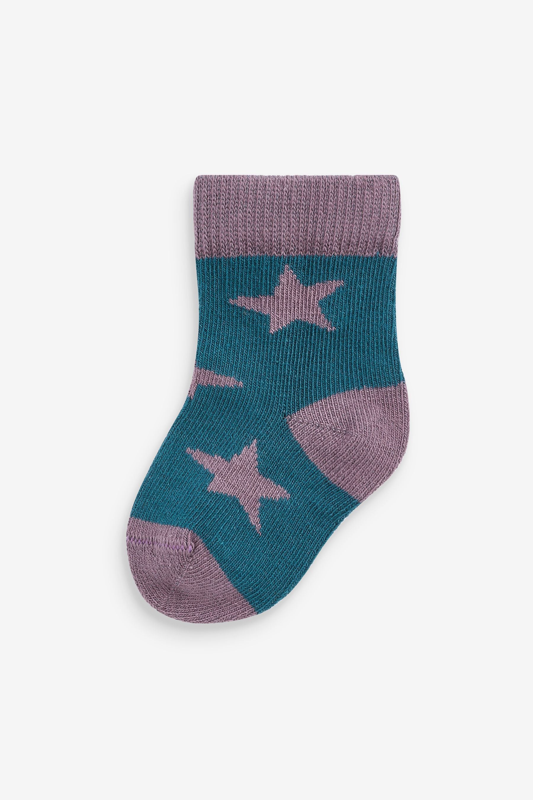 Blue Star/Stripe Baby Socks 5 Pack (0mths-2yrs)