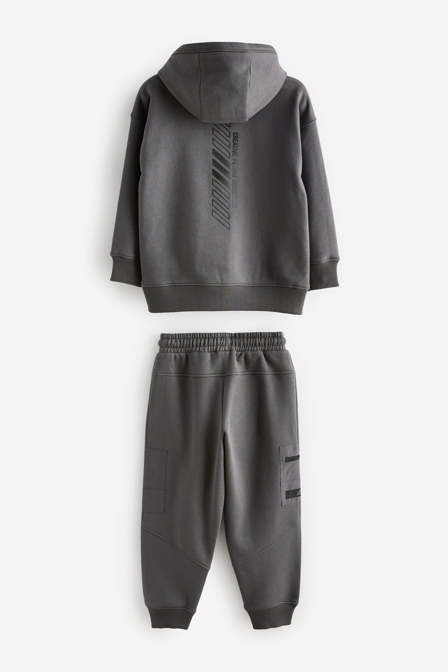 Charcoal Grey Utility Upspec Hoodie and Jogger Set (3-16yrs)