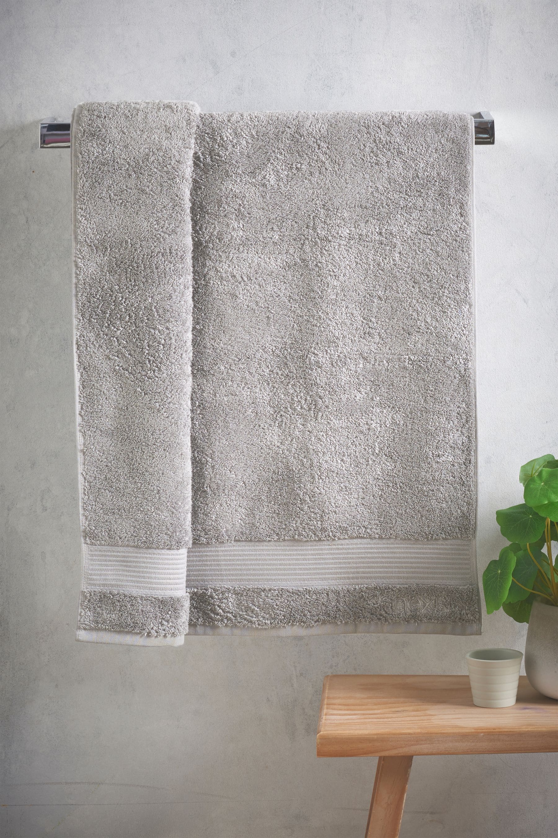 Grey Silver Egyptian Cotton Towel