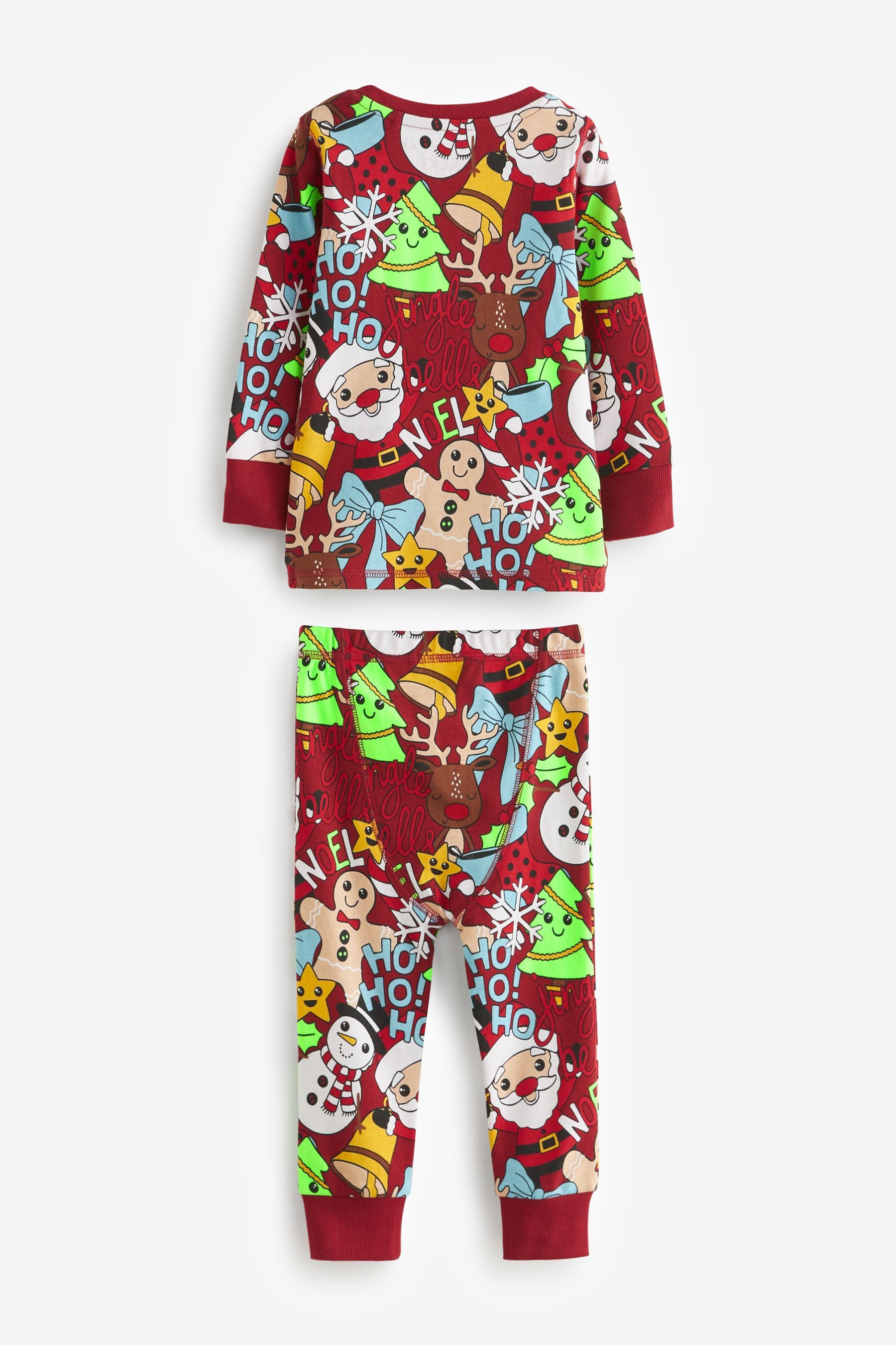 Red Character Christmas Printed Long Sleeve Snuggle Fit Pyjamas (9mths-16yrs)