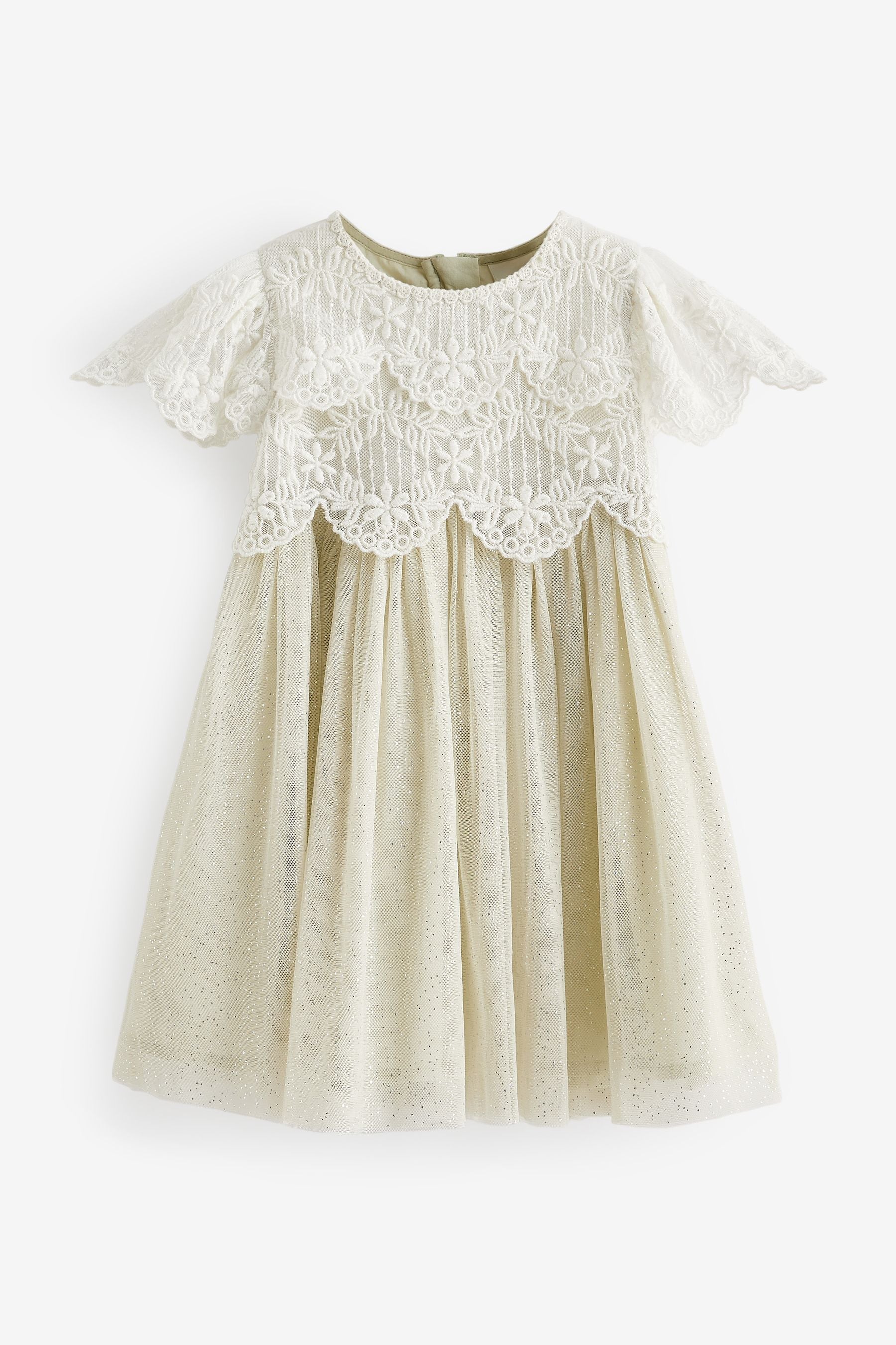 Green Mesh Lace Dress (3mths-7yrs)